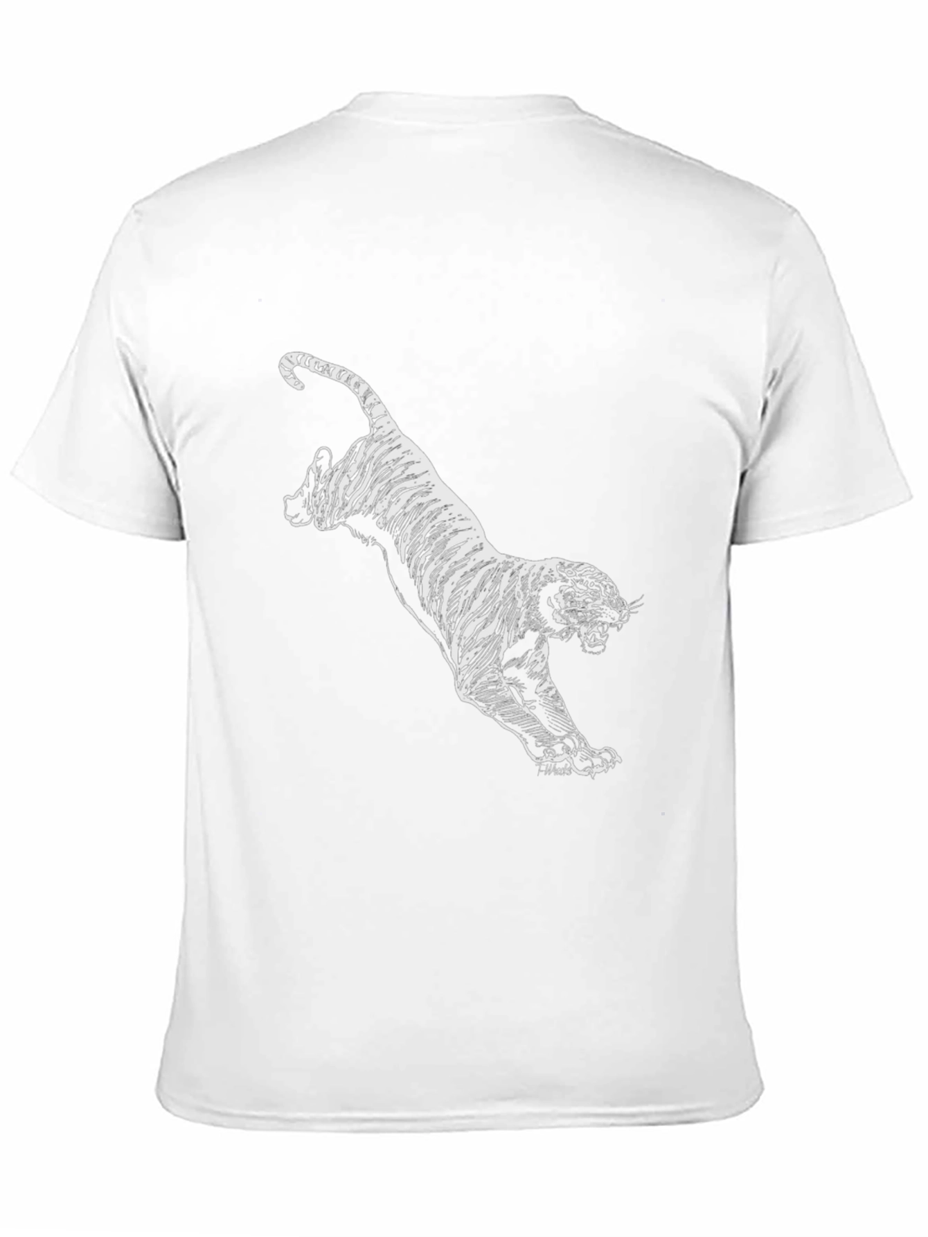 Black Tiger Graphic Tee - Stylish Mens T-Shirt