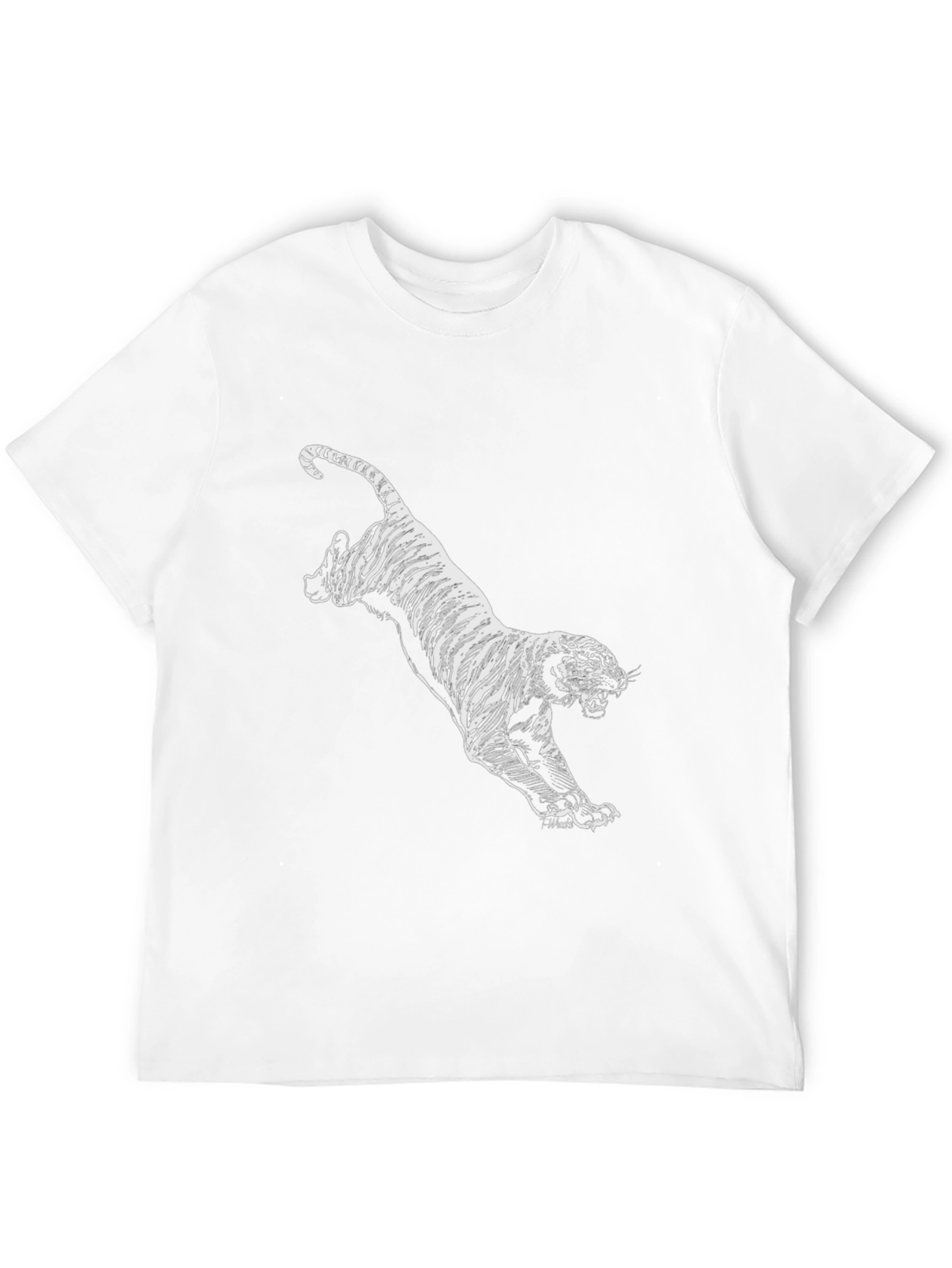 Black Tiger Graphic Tee - Stylish Mens T-Shirt