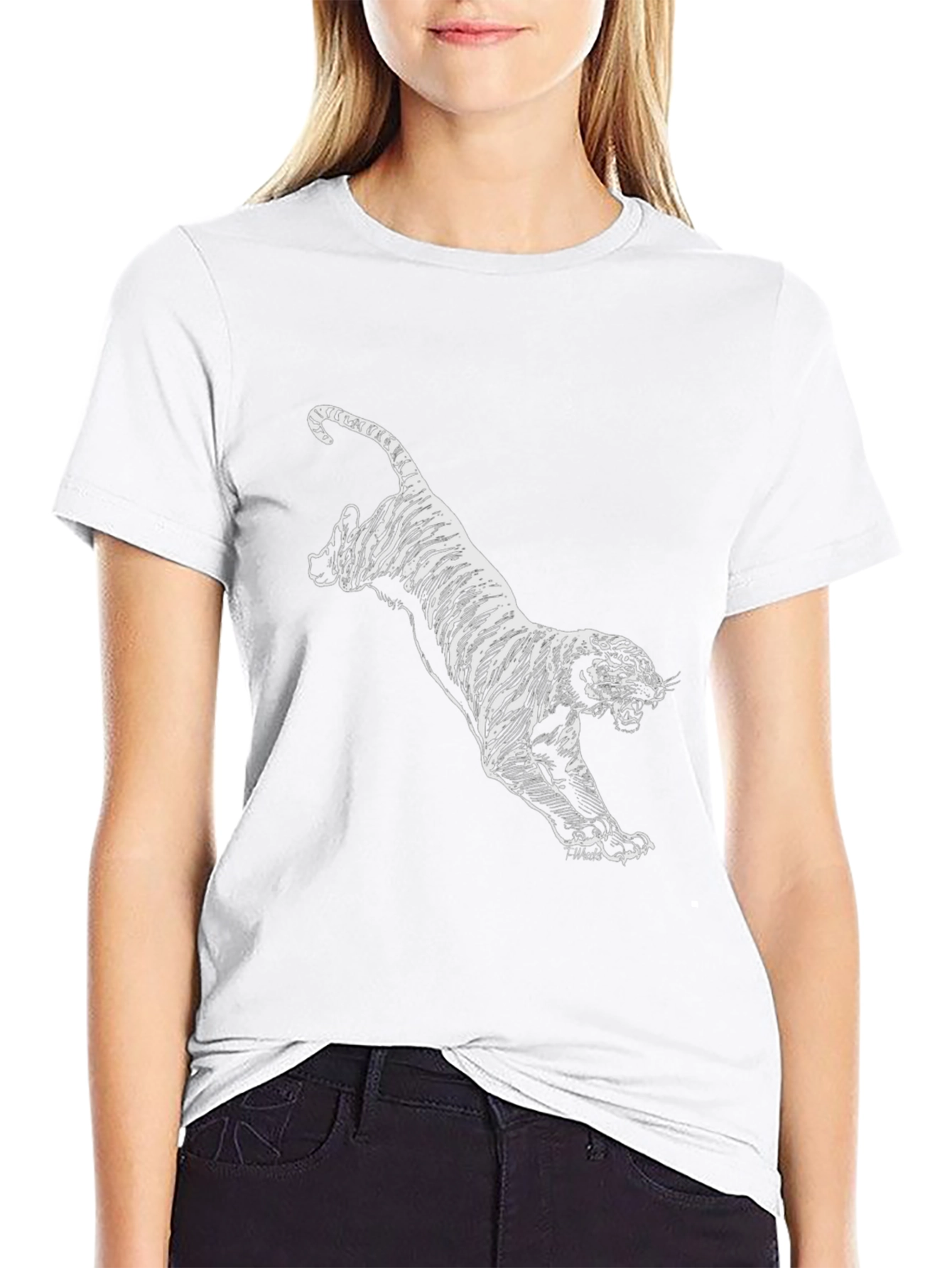 Black Tiger Graphic Tee - Stylish Mens T-Shirt