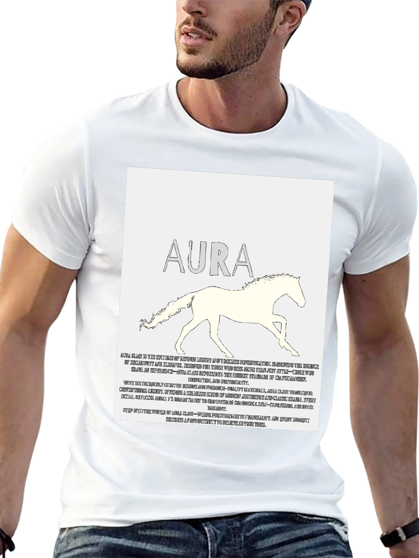 Aura Horse Graphic Tee - Stylish Casual Wear