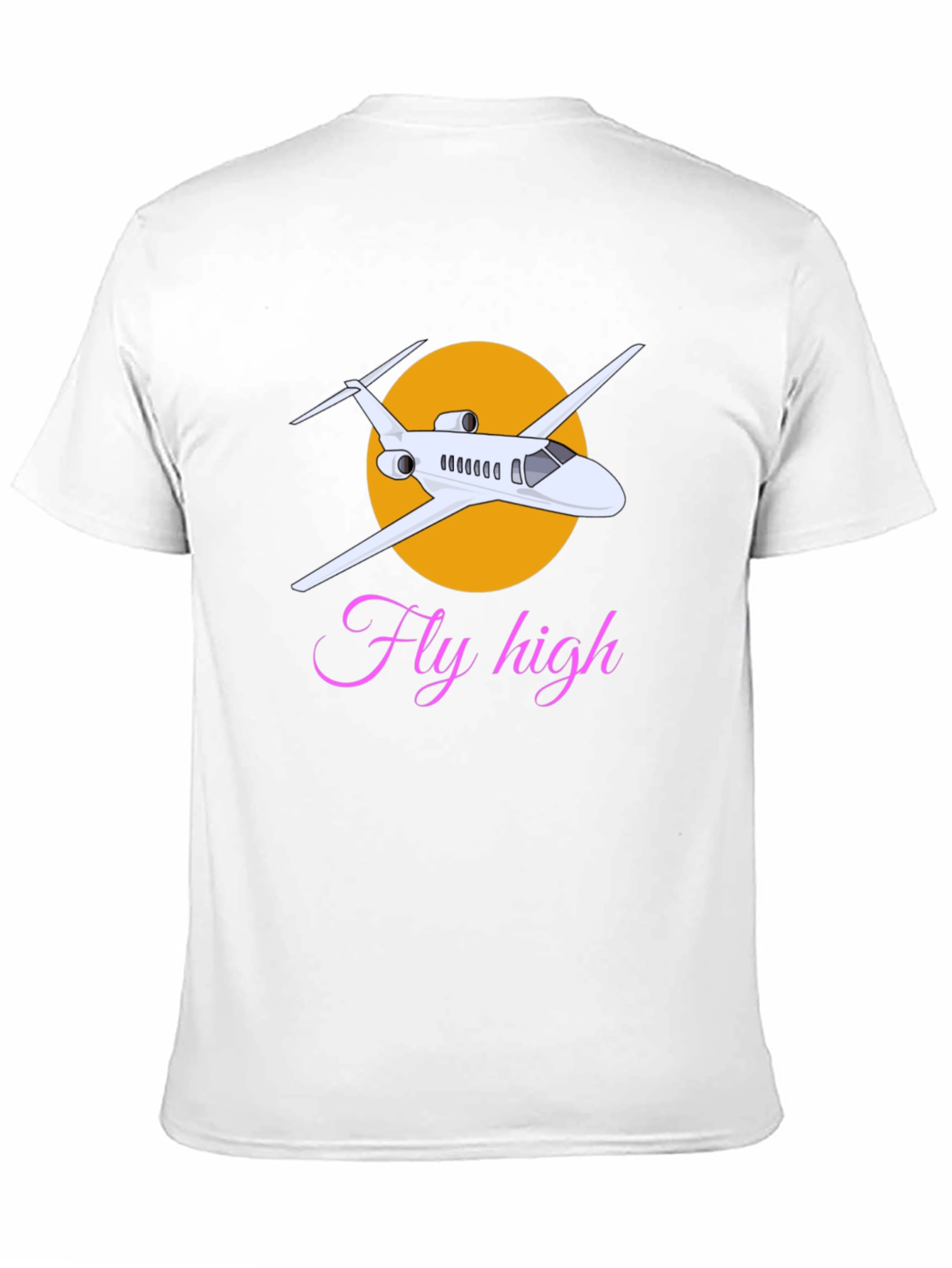 Fly High Airplane Graphic T-Shirt
