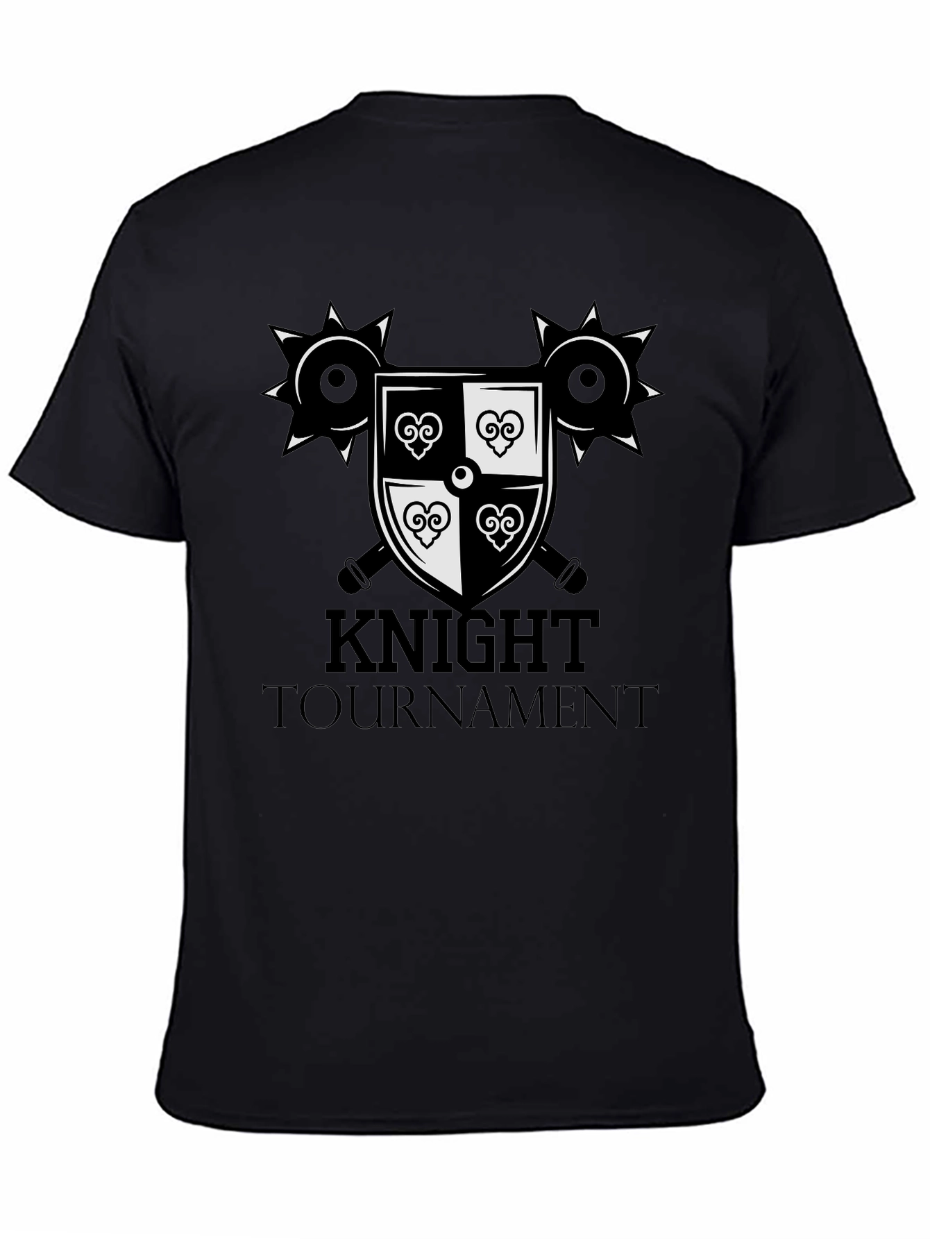 Knight Tournament Graphic Tee - Medieval Design
