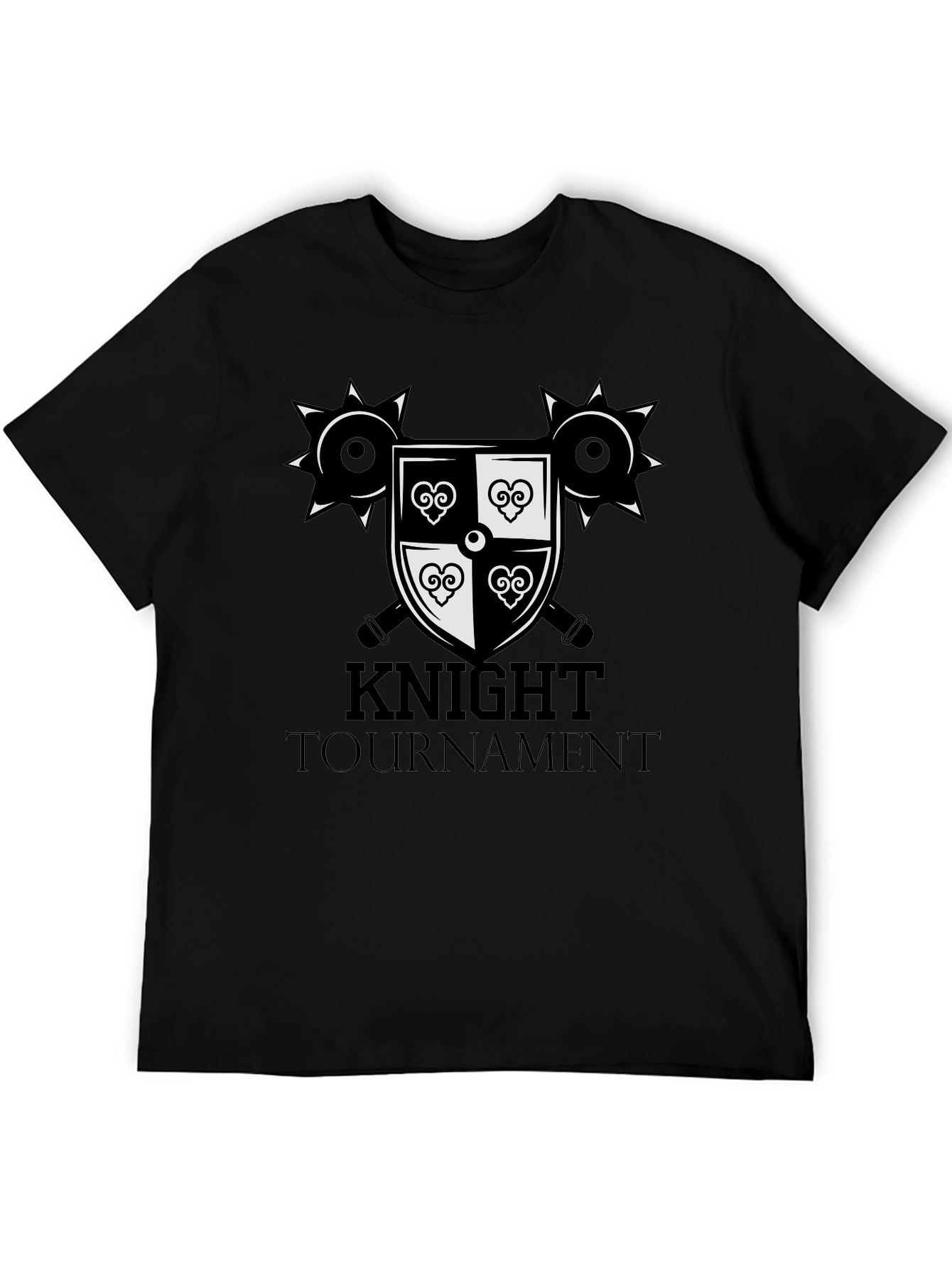 Knight Tournament Graphic Tee - Medieval Design