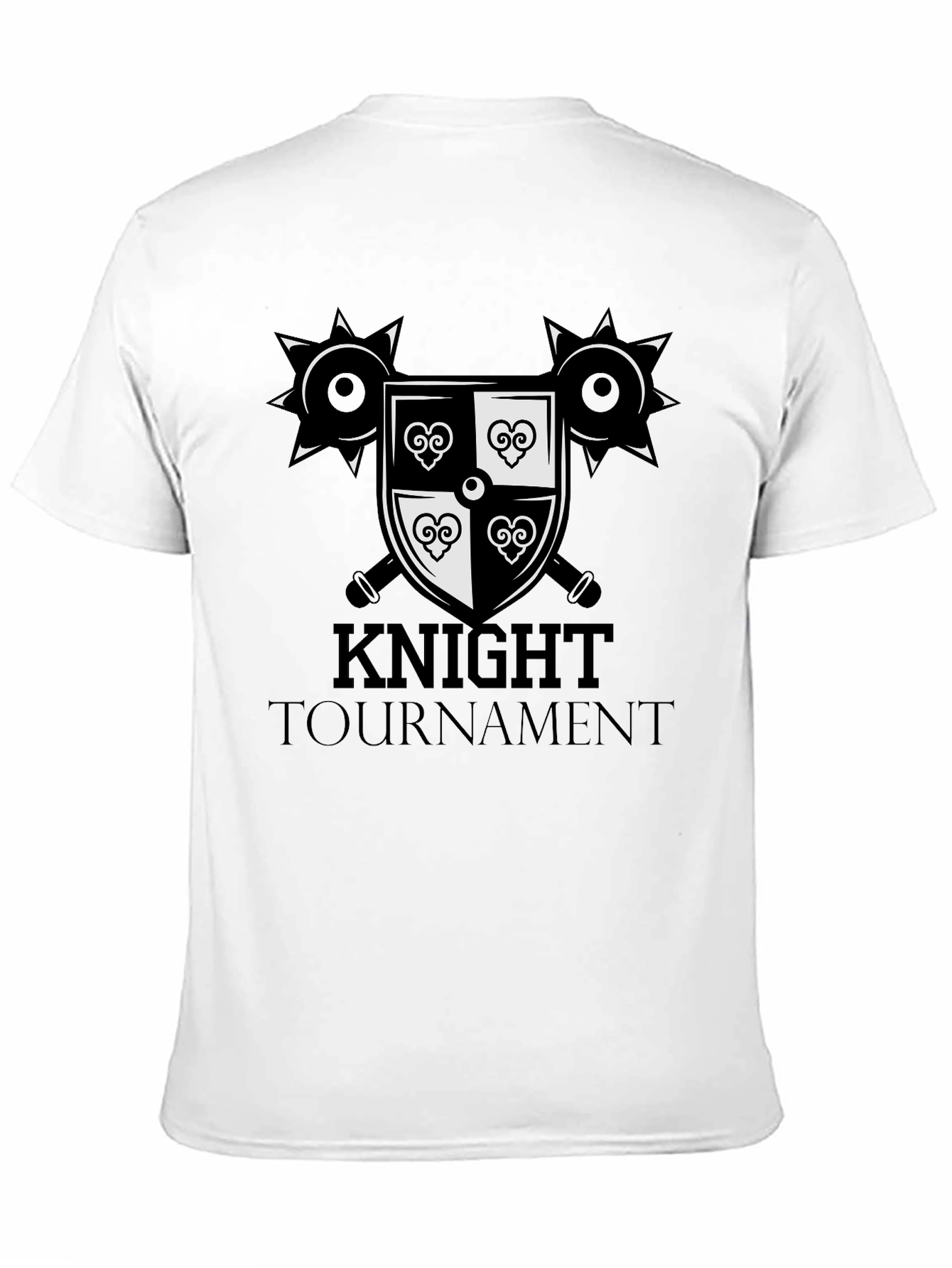 Knight Tournament Graphic Tee - Medieval Design