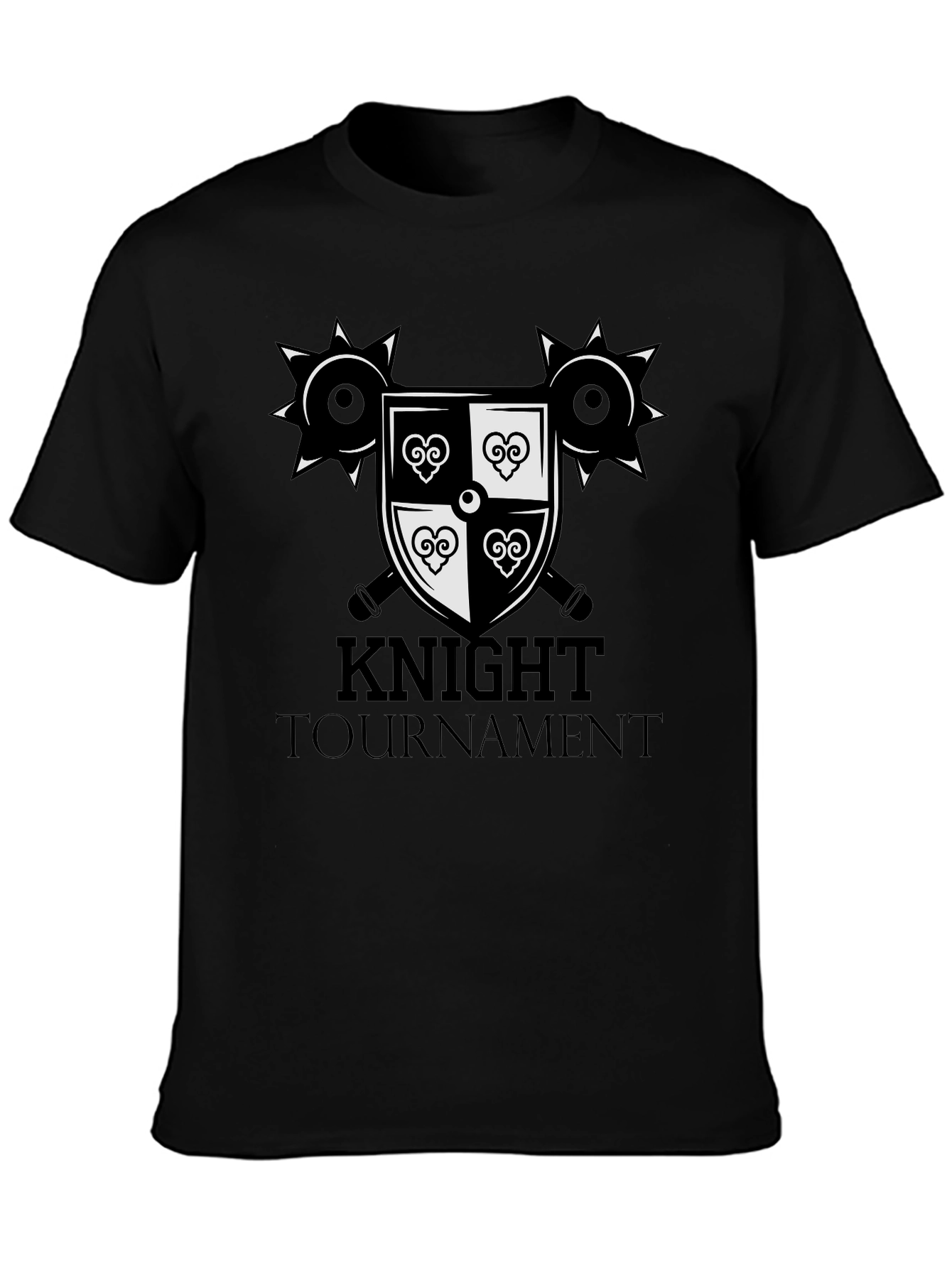 Knight Tournament Graphic Tee - Medieval Design