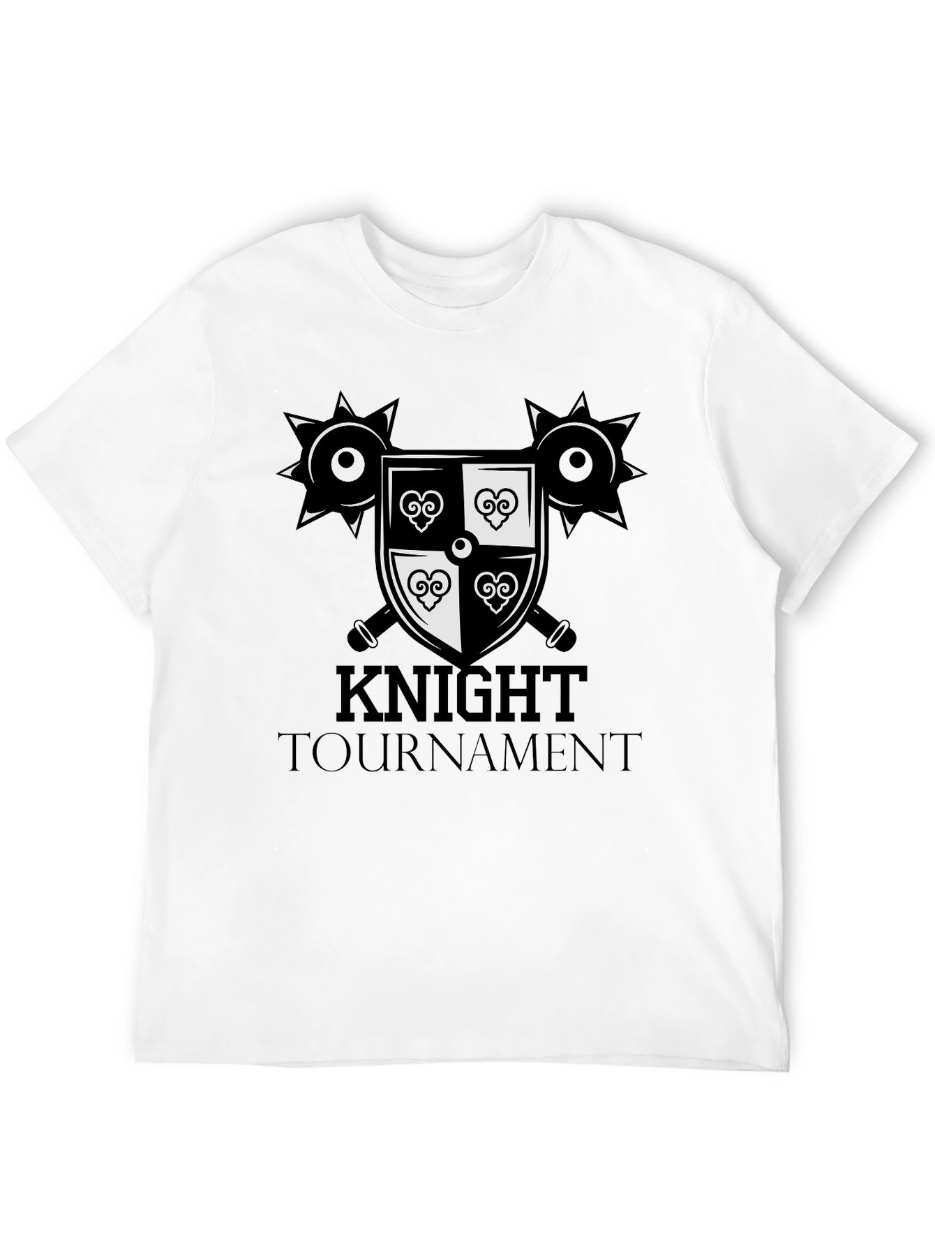 Knight Tournament Graphic Tee - Medieval Design