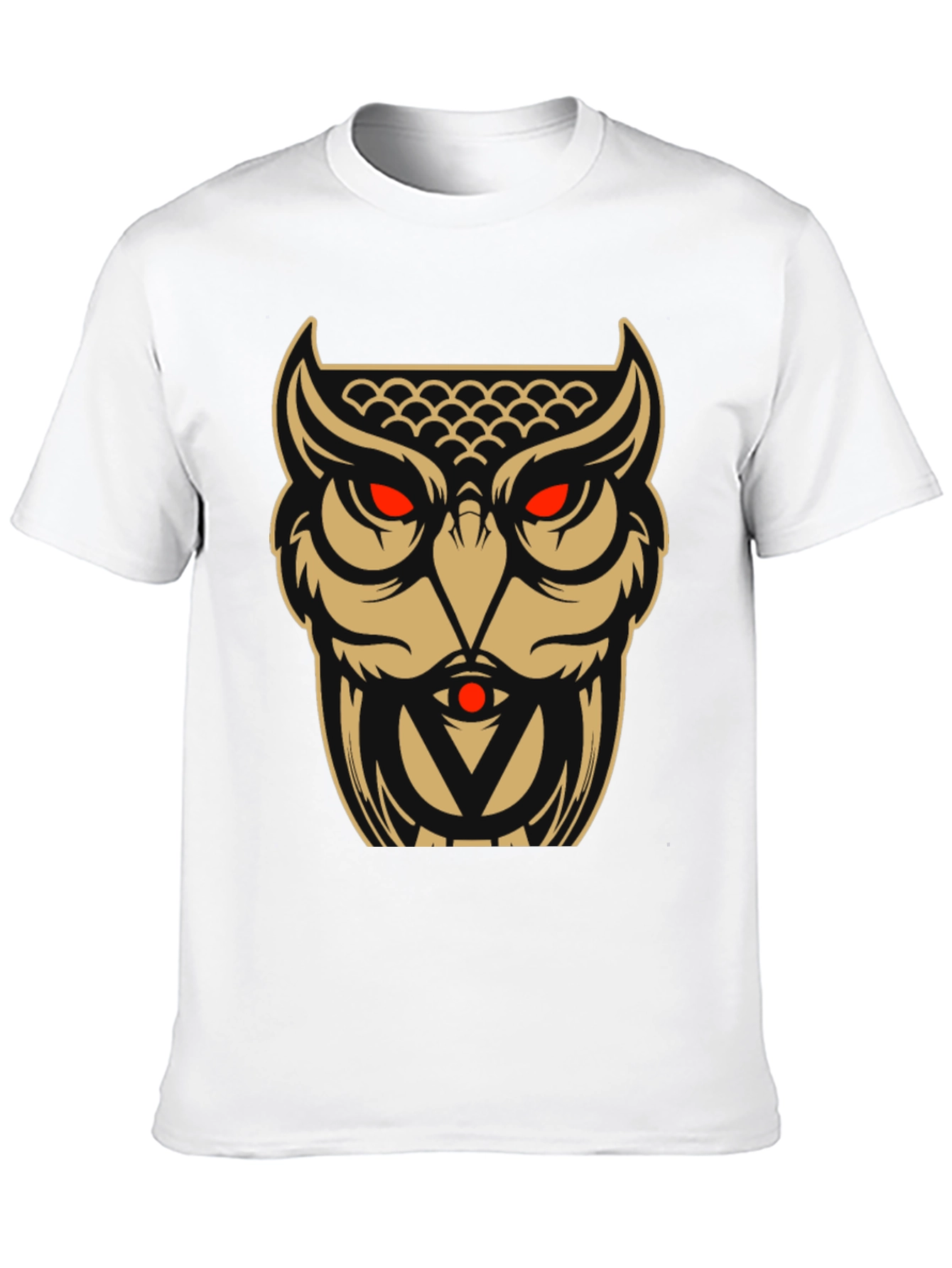 Owl Graphic Tee - Black Cotton Blend