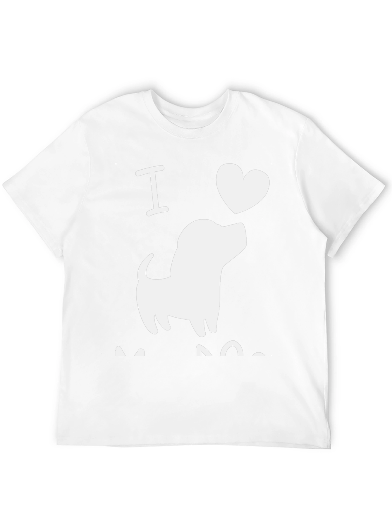 I Love Dogs T-Shirt | Casual Black Tee