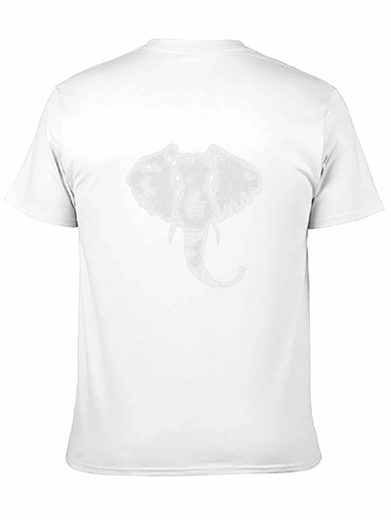 Elephant Graphic Print Black T-Shirt