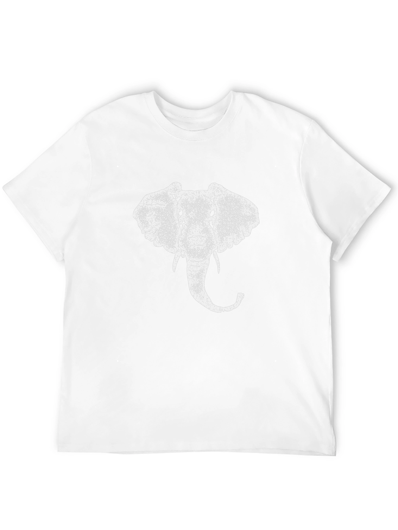 Elephant Graphic Print Black T-Shirt