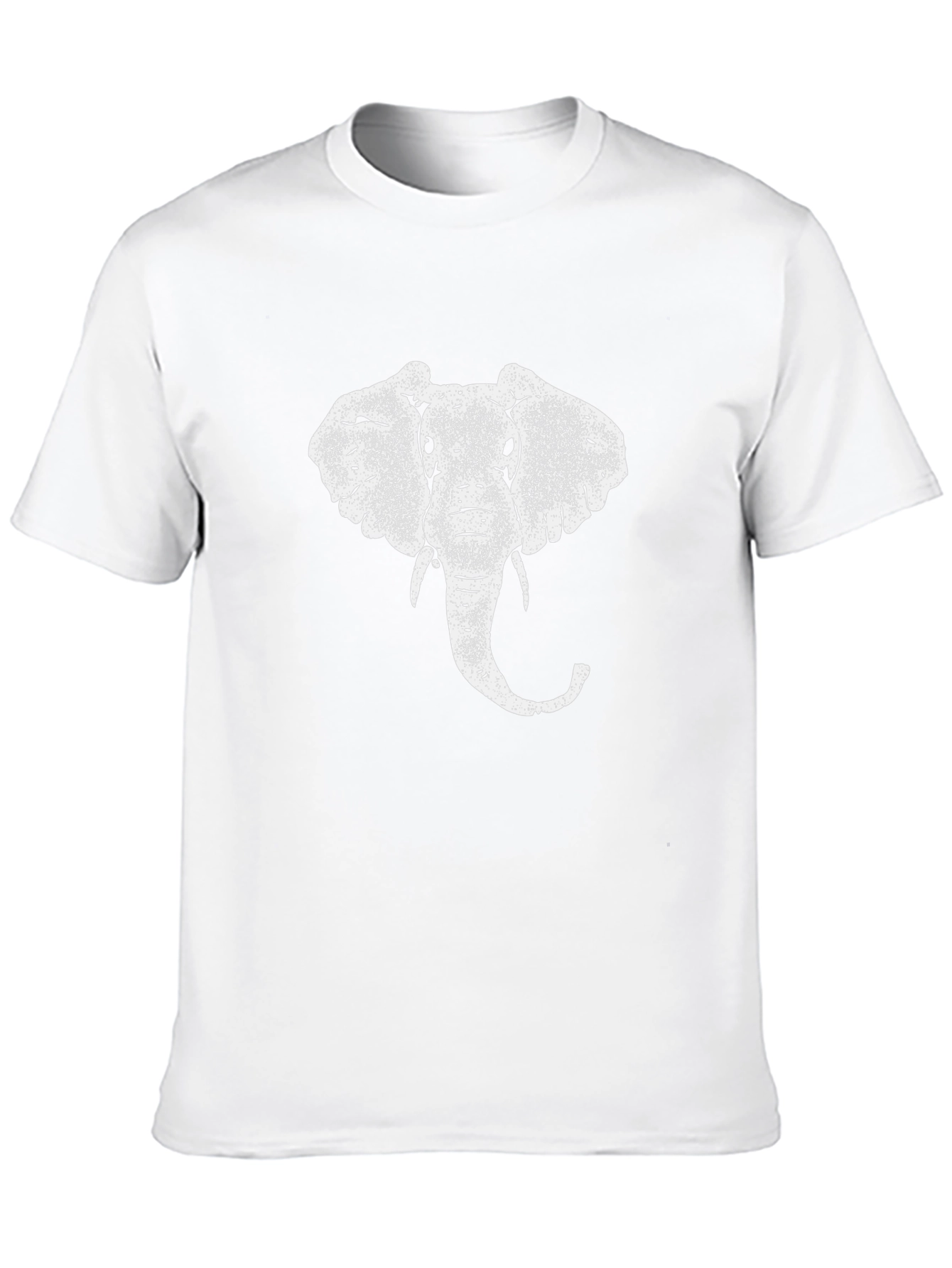 Elephant Graphic Print Black T-Shirt