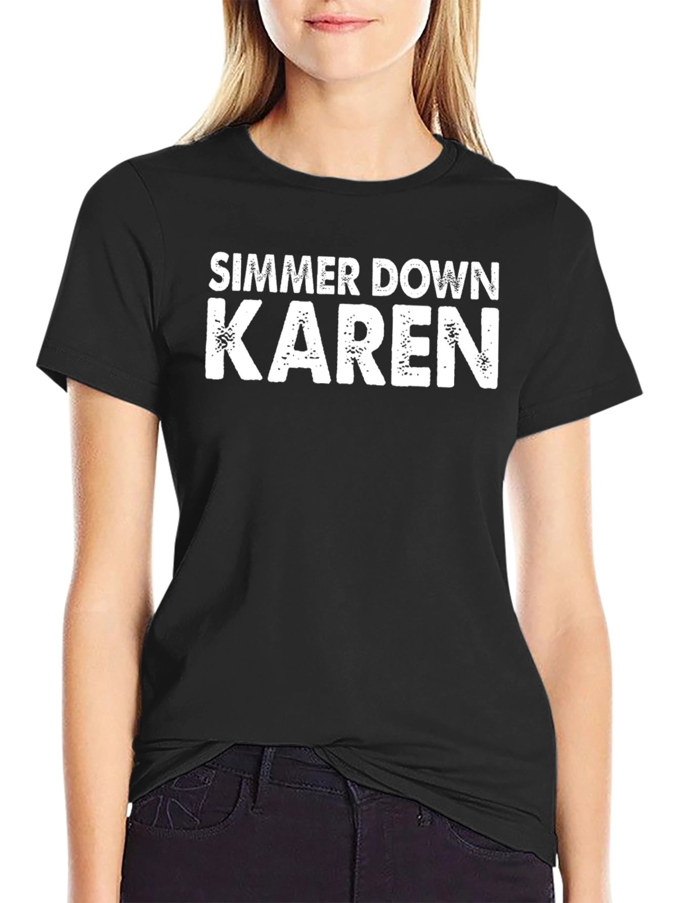 Simmer Down Karen T-Shirt - Funny Novelty Tee
