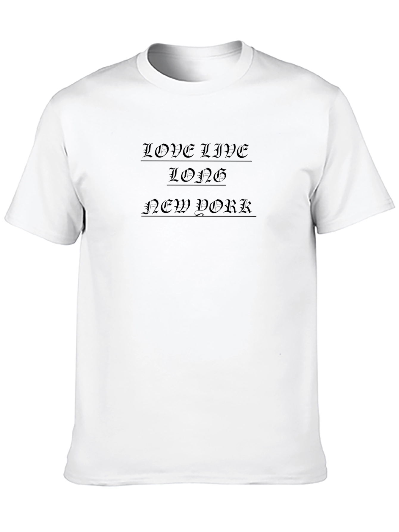 Love Live Long NY Black Graphic T-Shirt