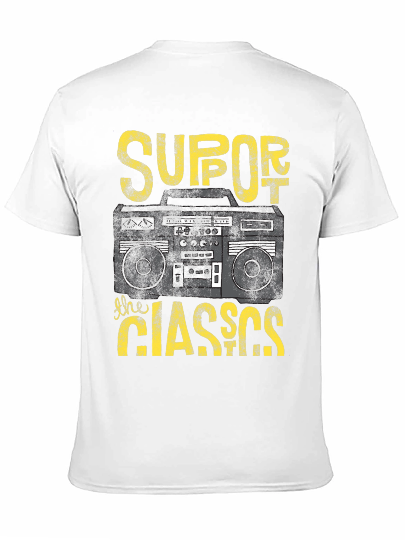 Retro Boombox Graphic Tee - Support the Classics!