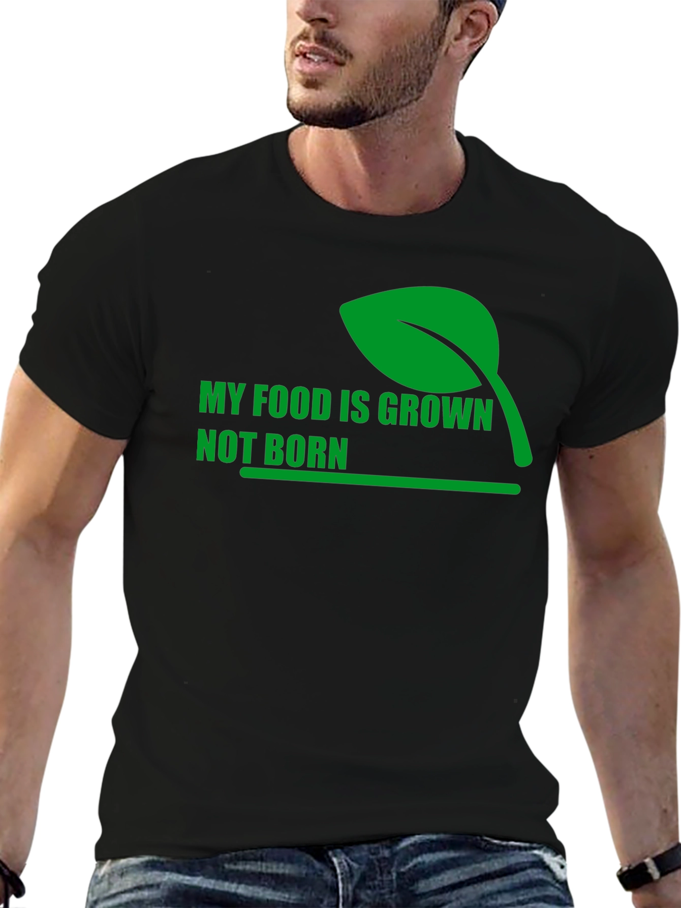 Vegan Statement T-Shirt - My Food is Grown