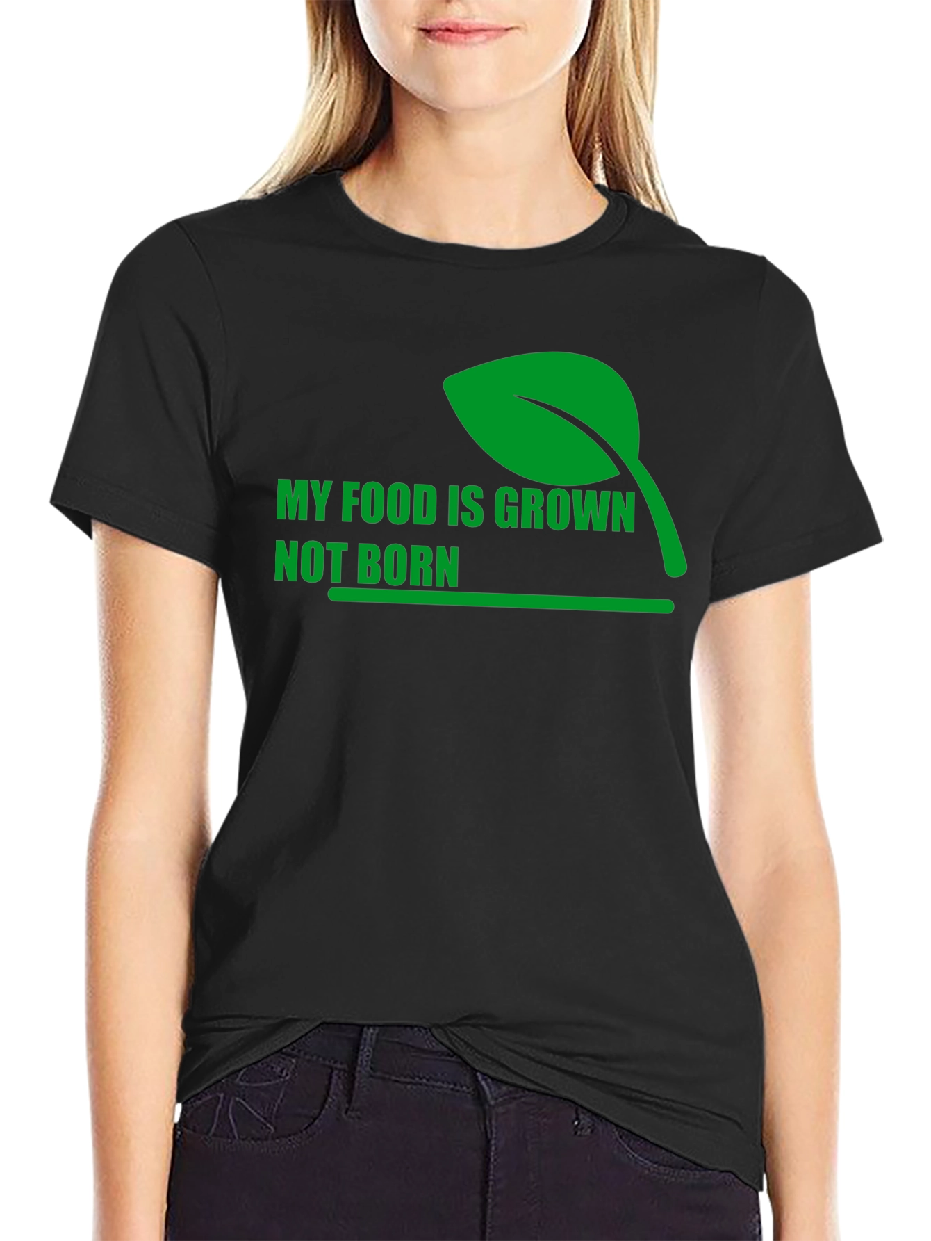 Vegan Statement T-Shirt - My Food is Grown