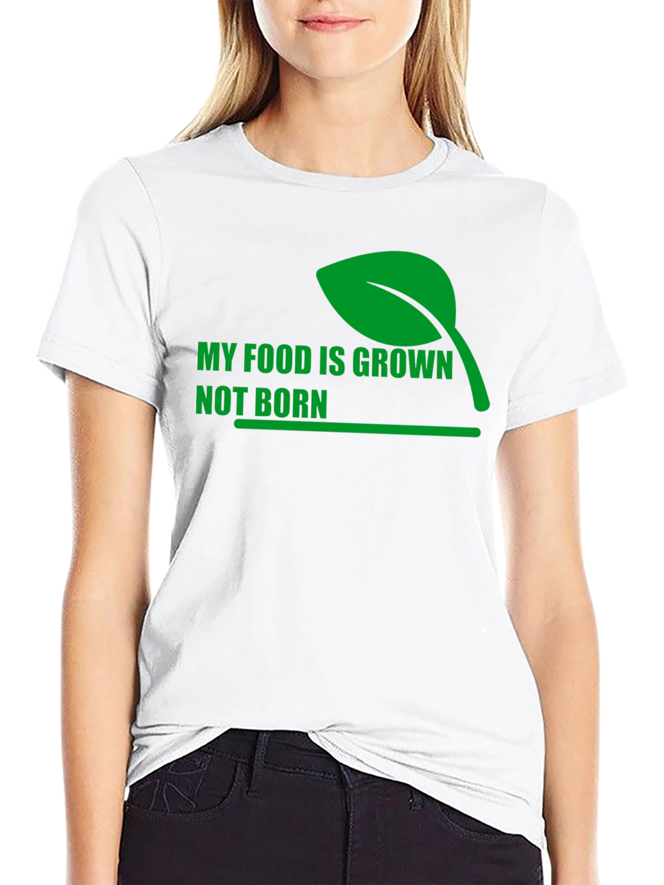 Vegan Statement T-Shirt - My Food is Grown
