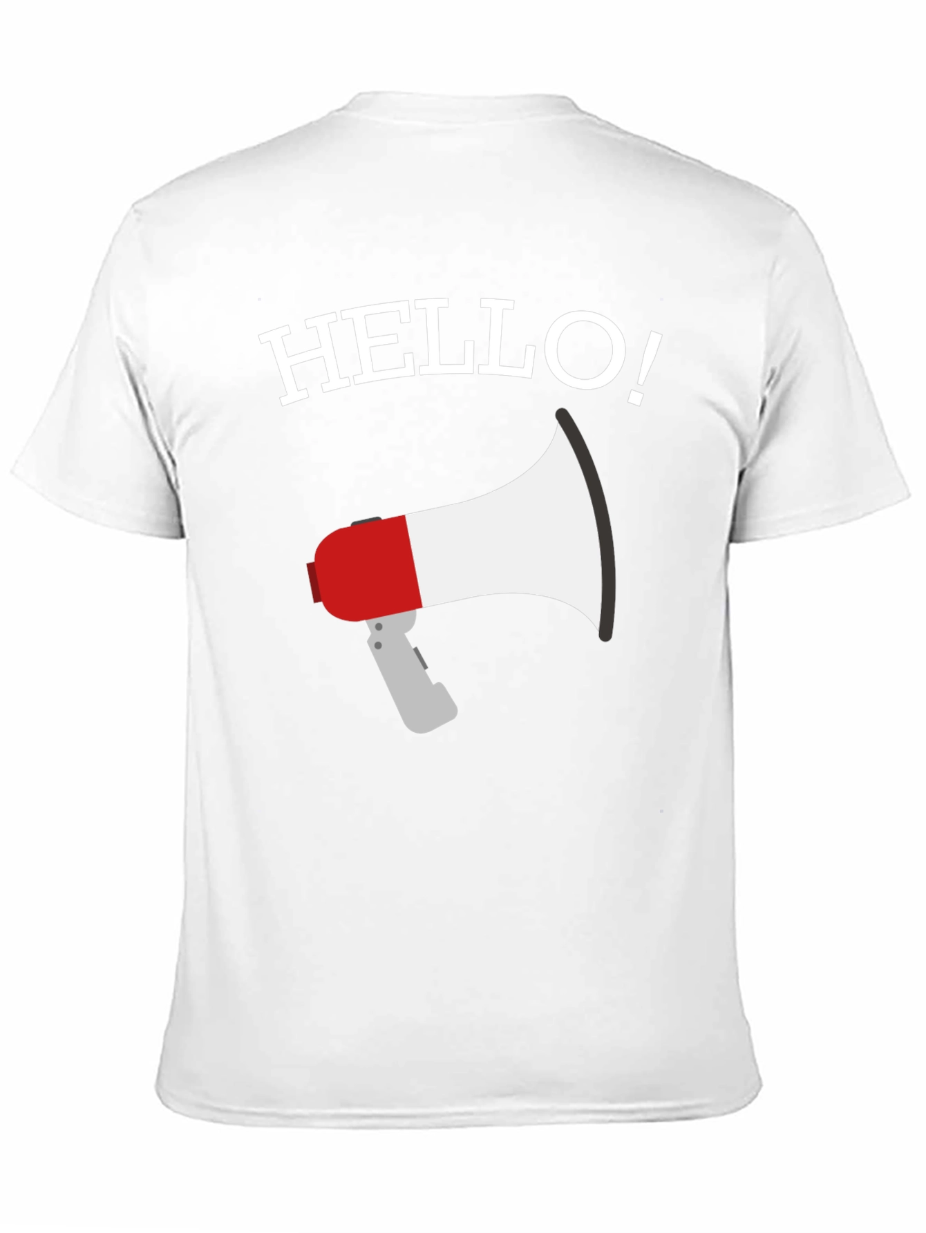 Hello Megaphone Graphic T-Shirt
