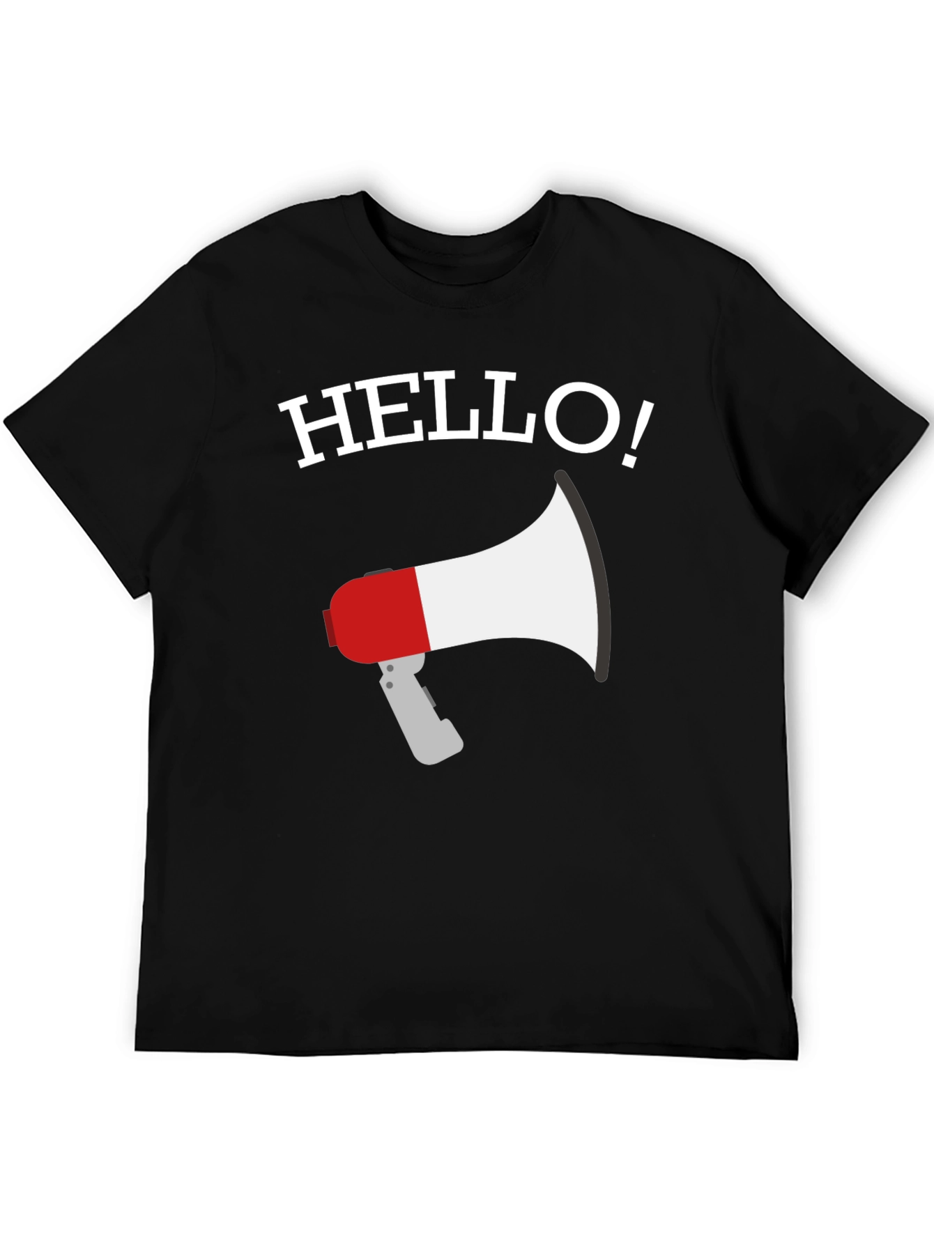 Hello Megaphone Graphic T-Shirt