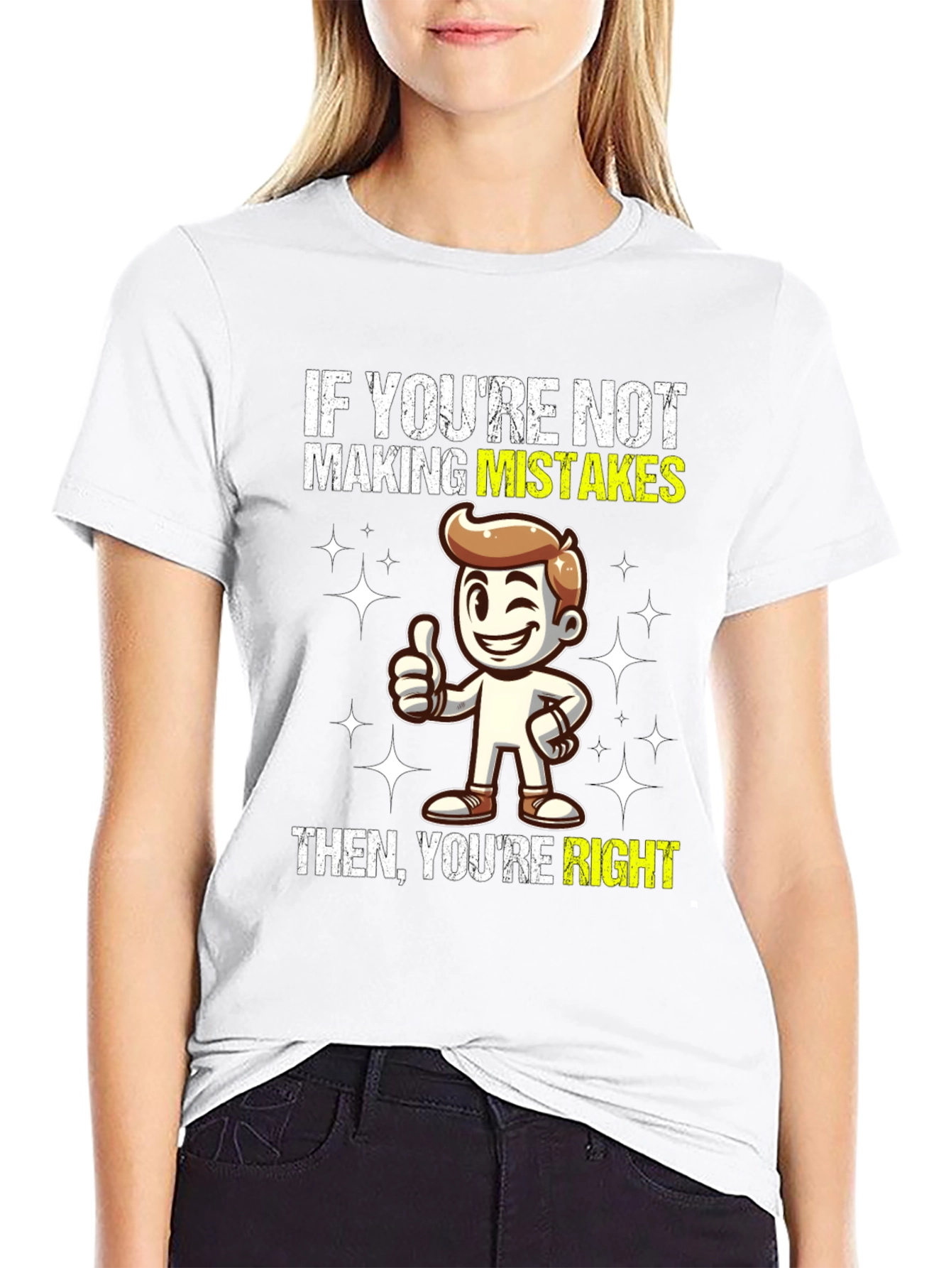 Mistakes Right Graphic T-Shirt - Funny Slogan Tee