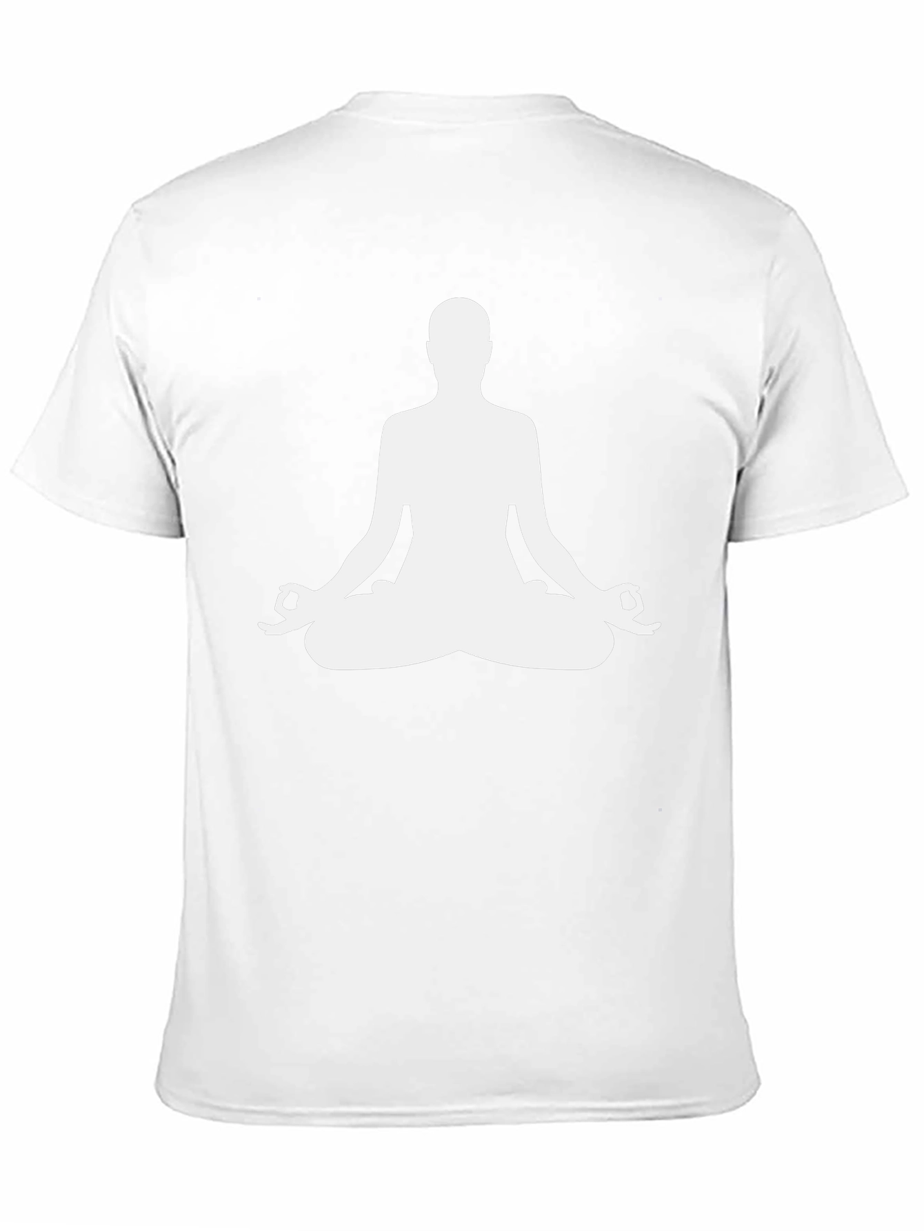 Meditate in Style: Yoga Silhouette Black T-Shirt
