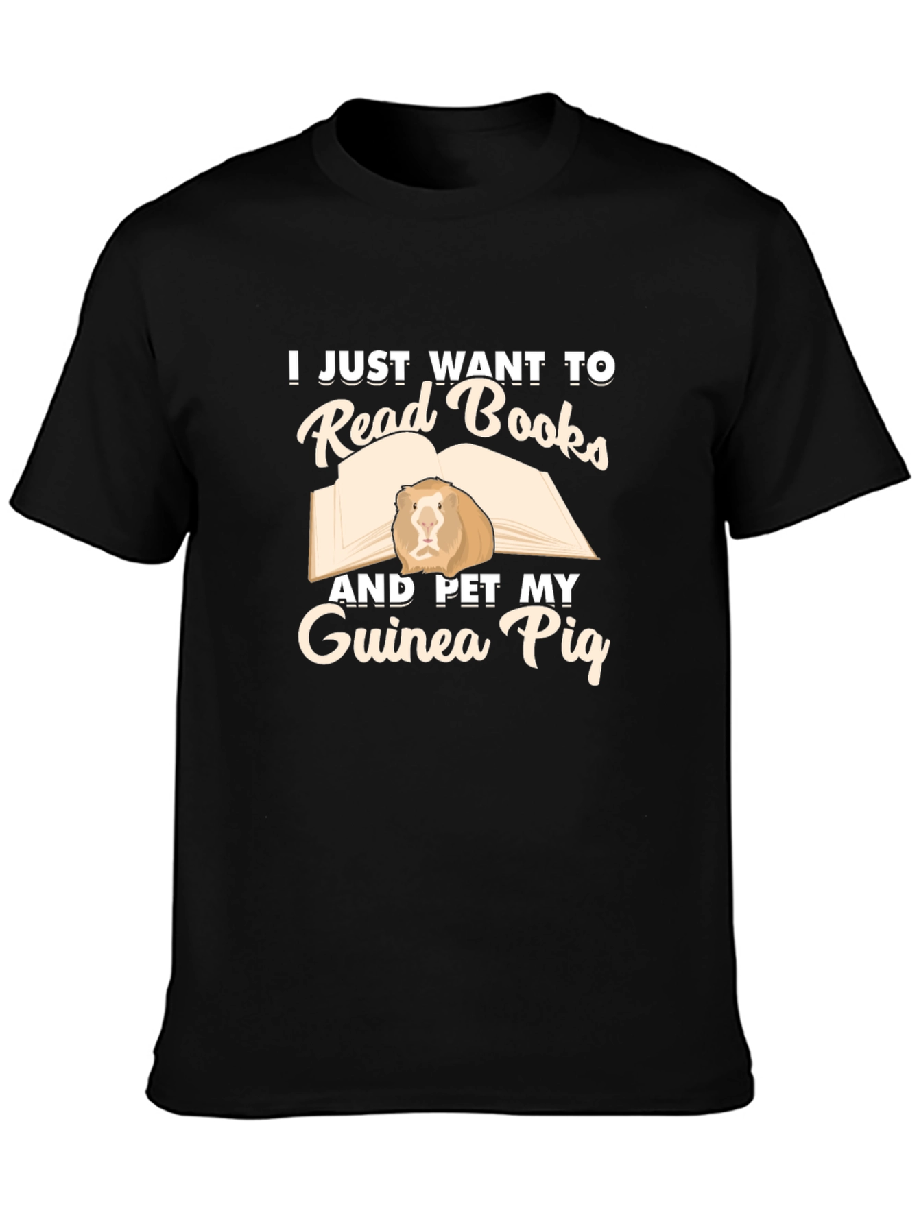 Read Books and Pet Guinea Pig T-Shirt