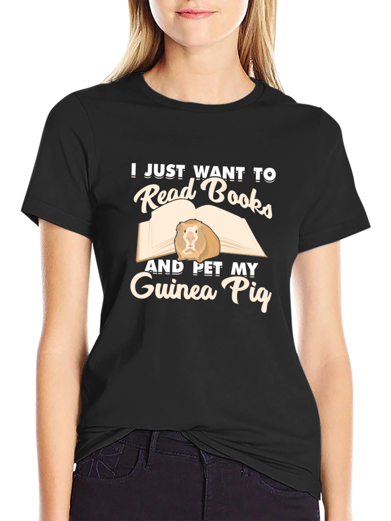 Read Books and Pet Guinea Pig T-Shirt