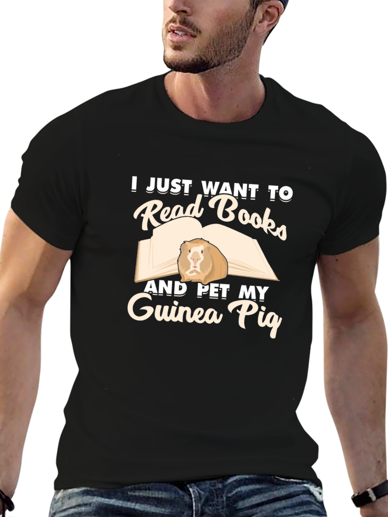 Read Books and Pet Guinea Pig T-Shirt