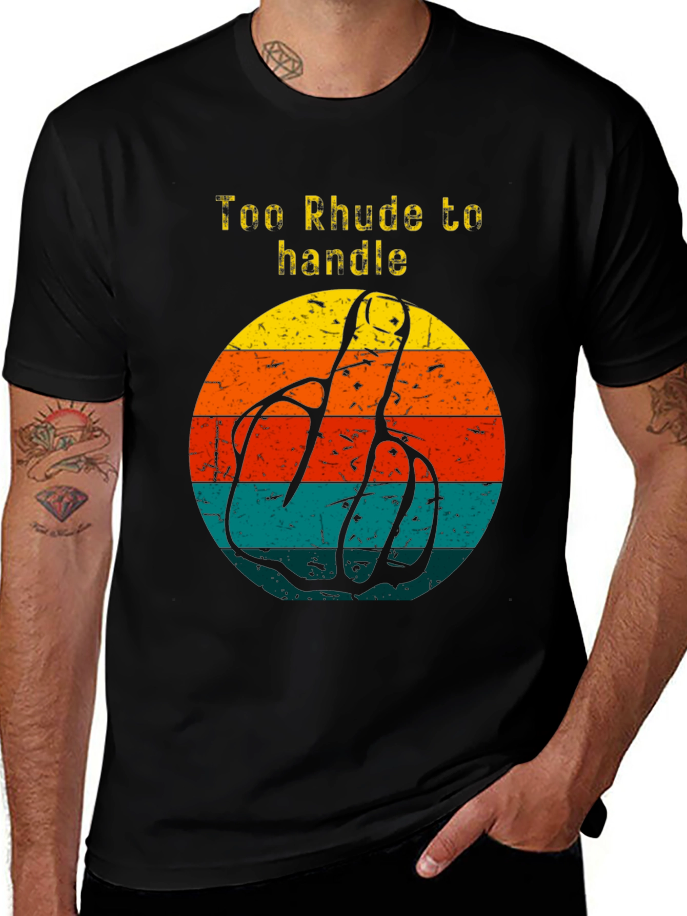 Too Rhude to Handle Graphic Tee