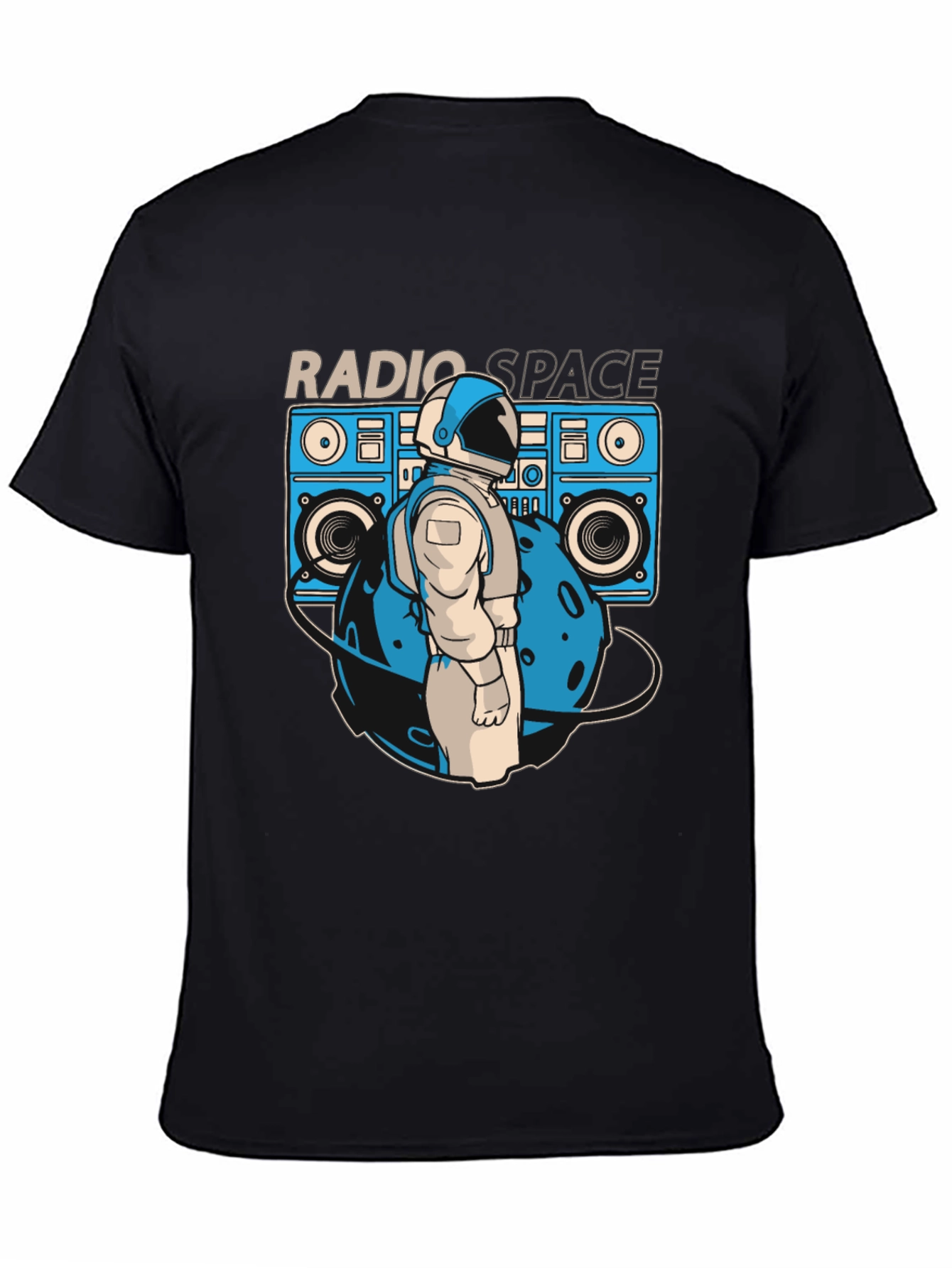 Radio Space T-Shirt - Astronaut Boombox