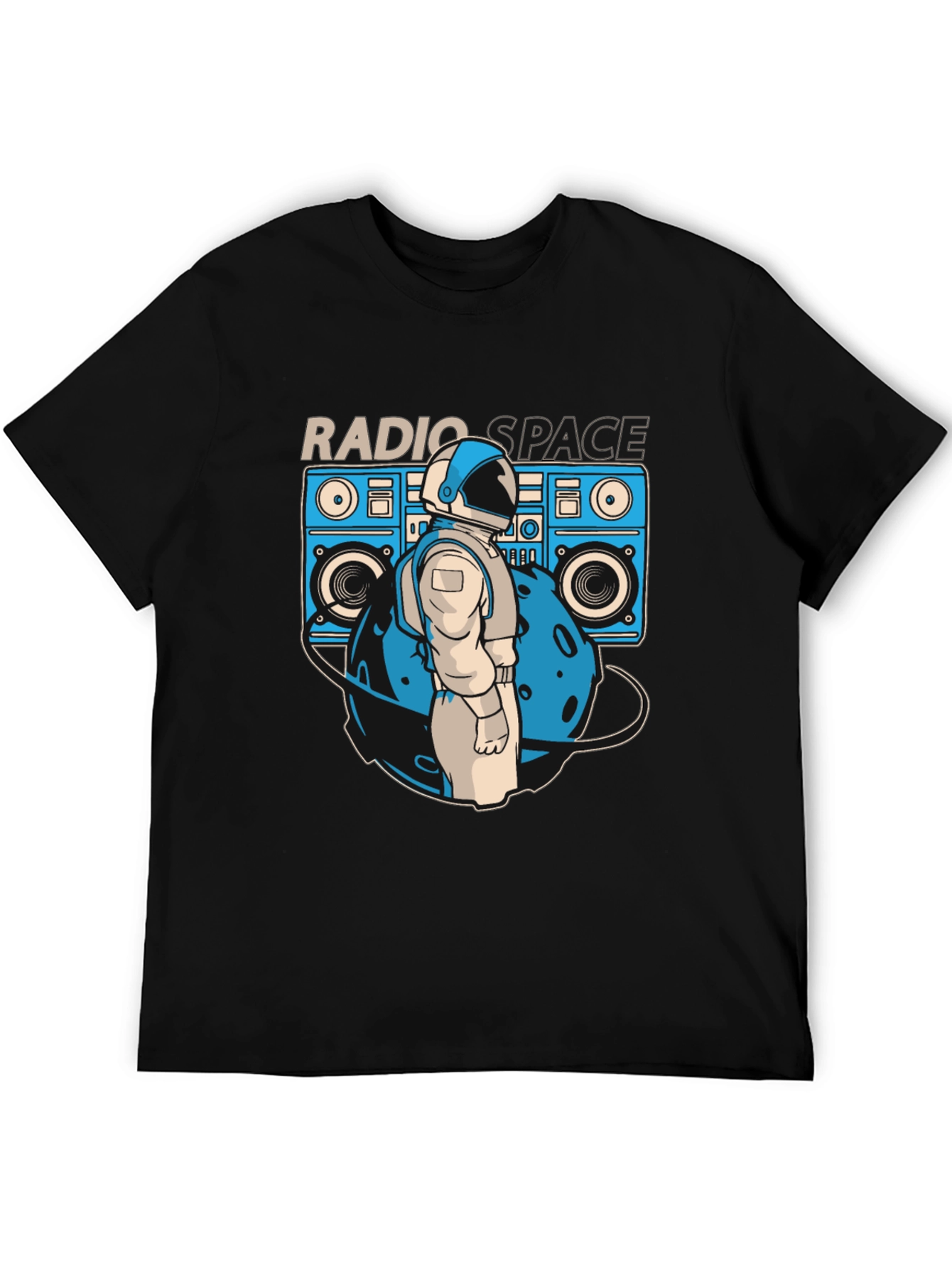 Radio Space T-Shirt - Astronaut Boombox