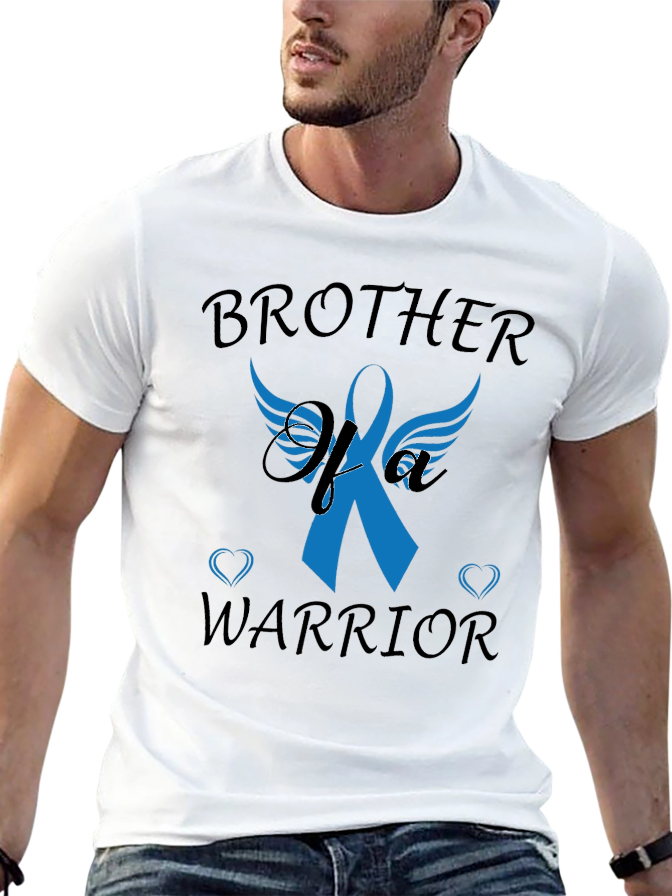 Brother Warrior Graphic Tee - Awareness Ribbon Design