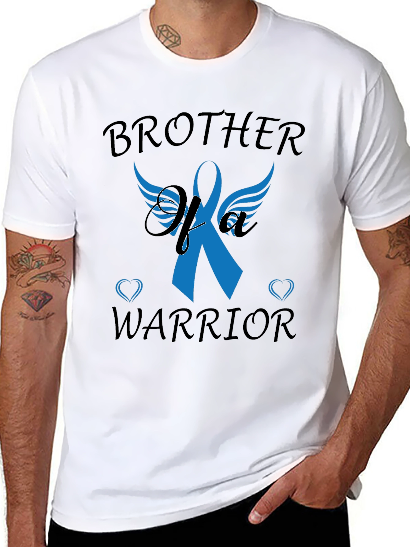Brother Warrior Graphic Tee - Awareness Ribbon Design