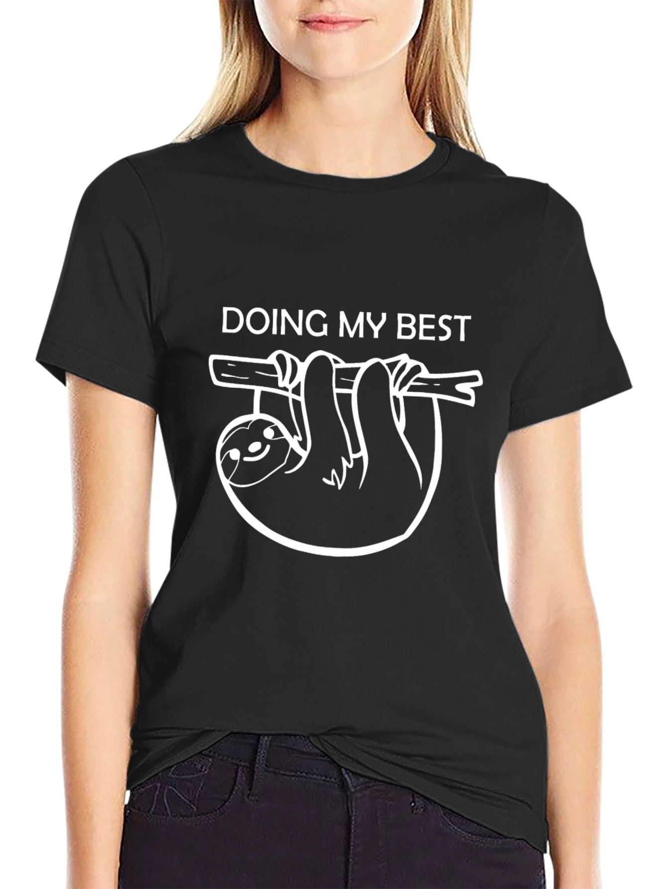 Doing My Best Sloth Graphic Tee - Relaxed Fit
