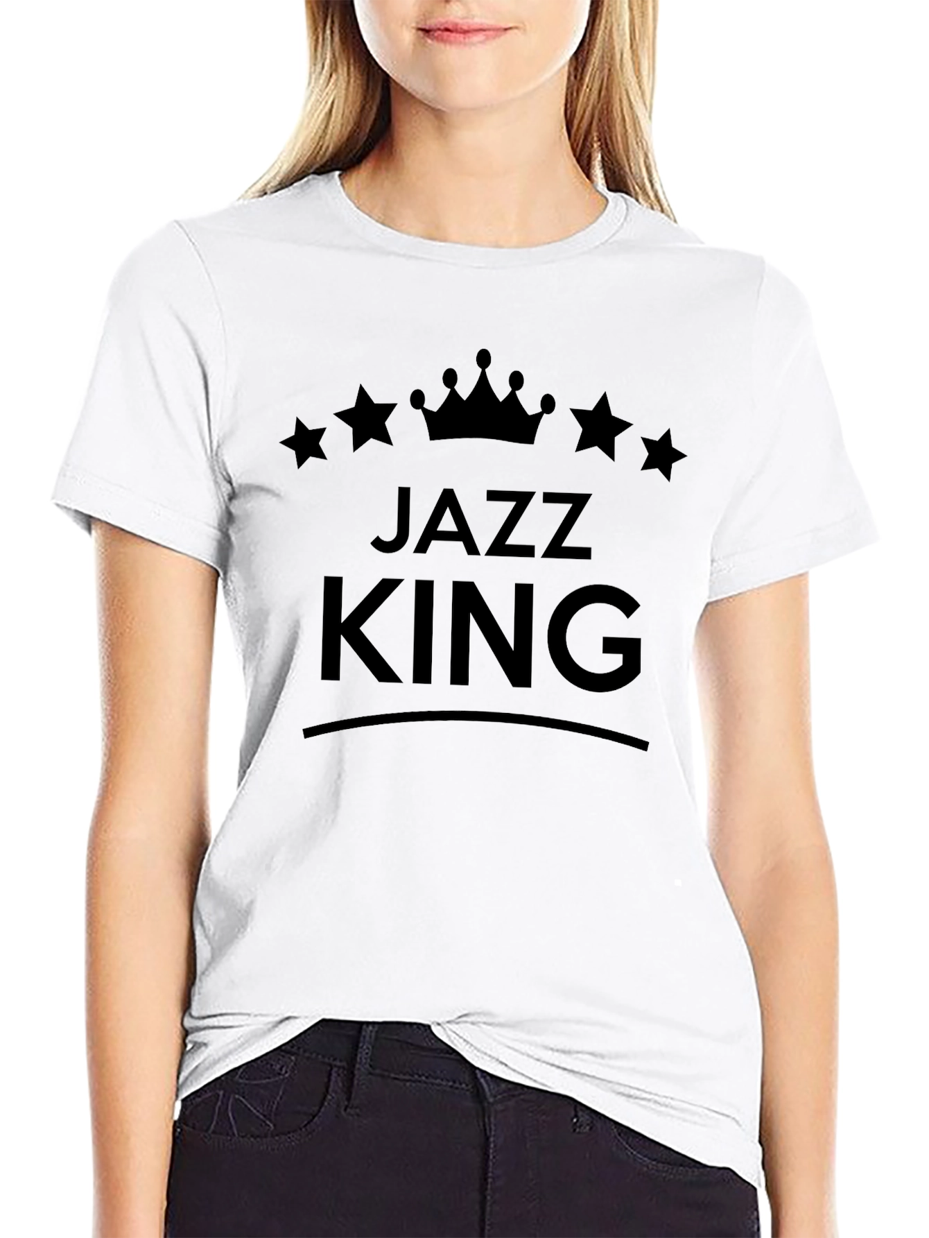 Jazz King Black Graphic Tee
