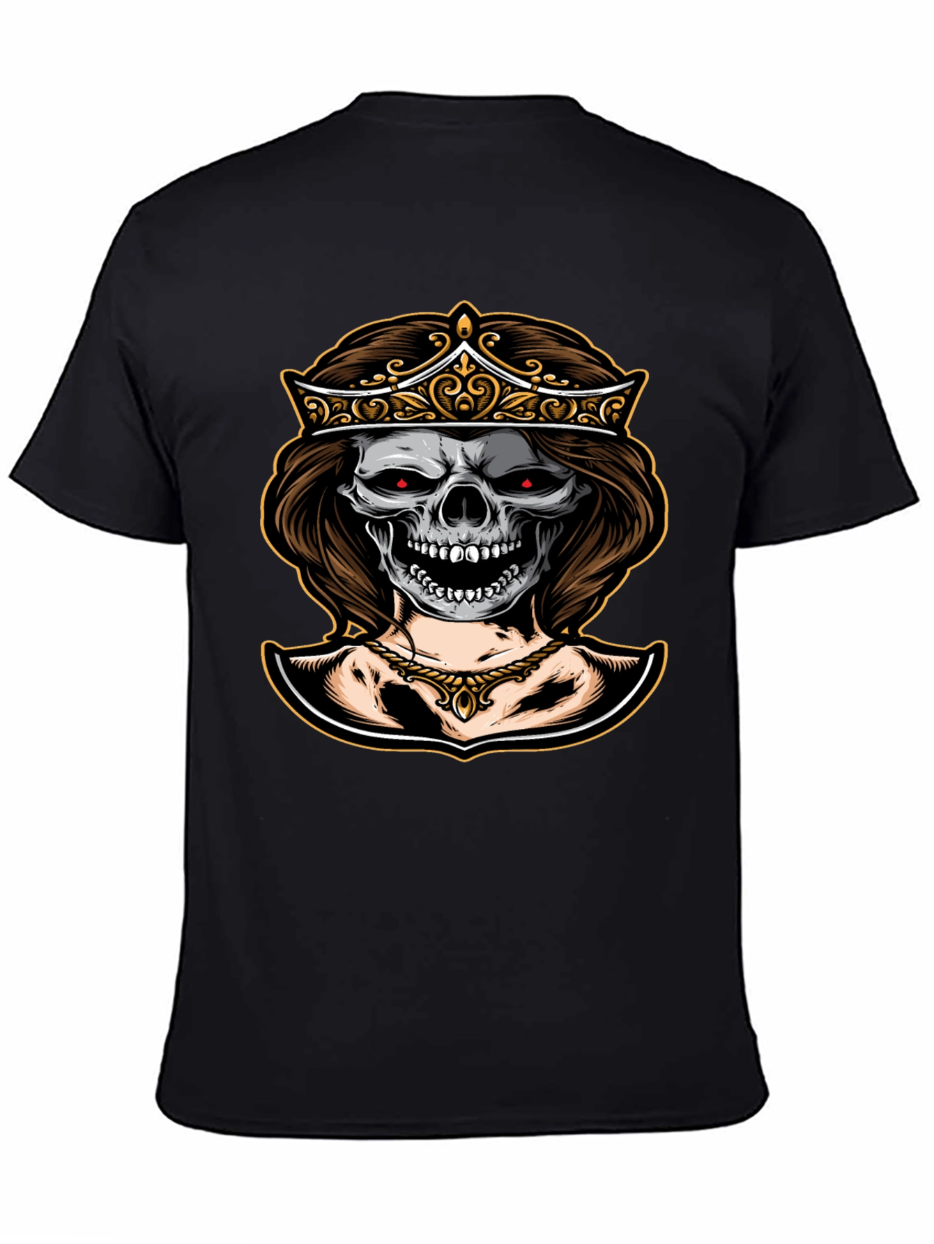 Skull Queen Graphic Tee - Dark Humor Fashion