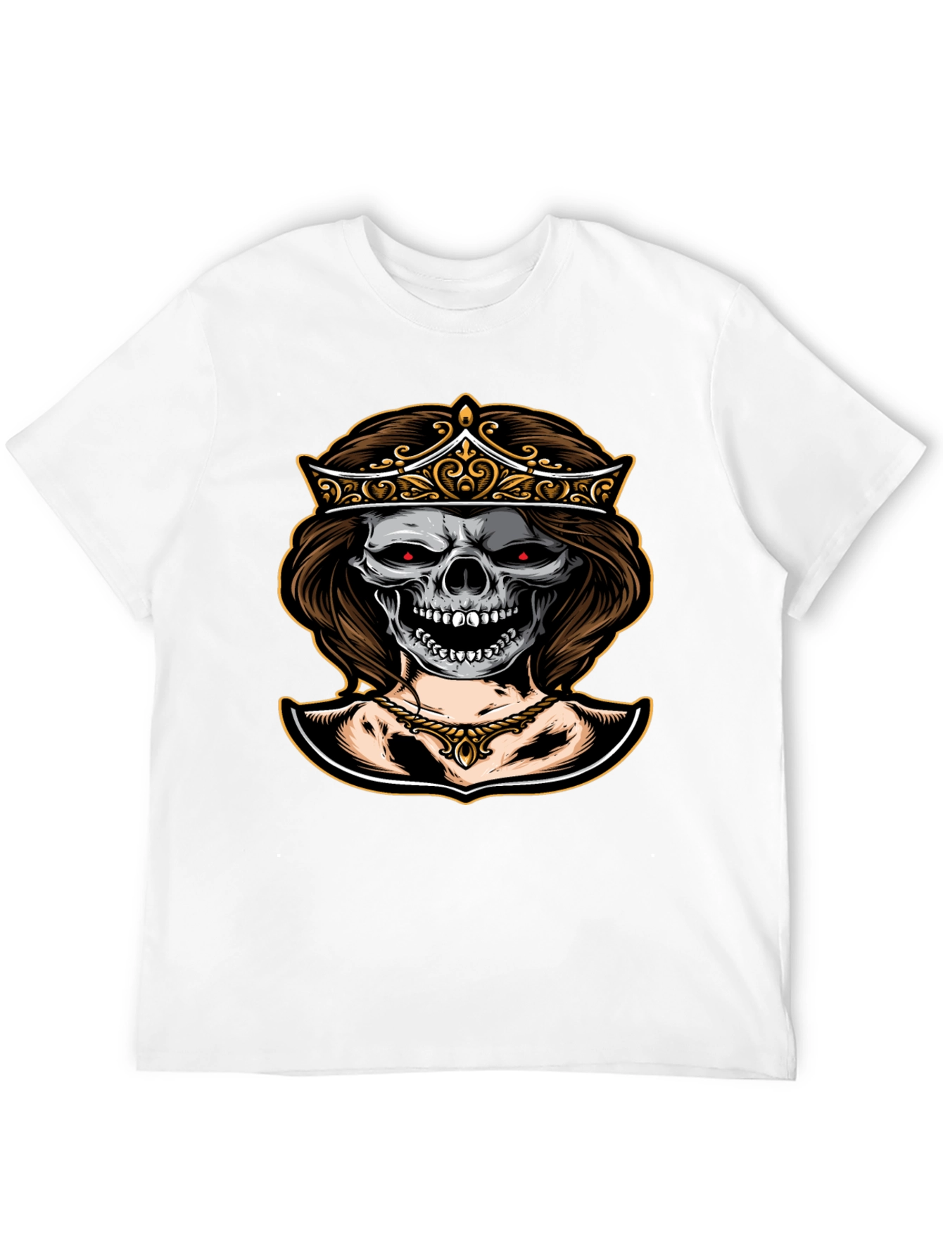 Skull Queen Graphic Tee - Dark Humor Fashion