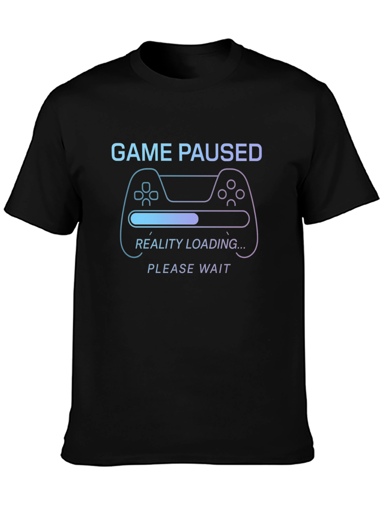 Game Paused Reality Loading Graphic Tee