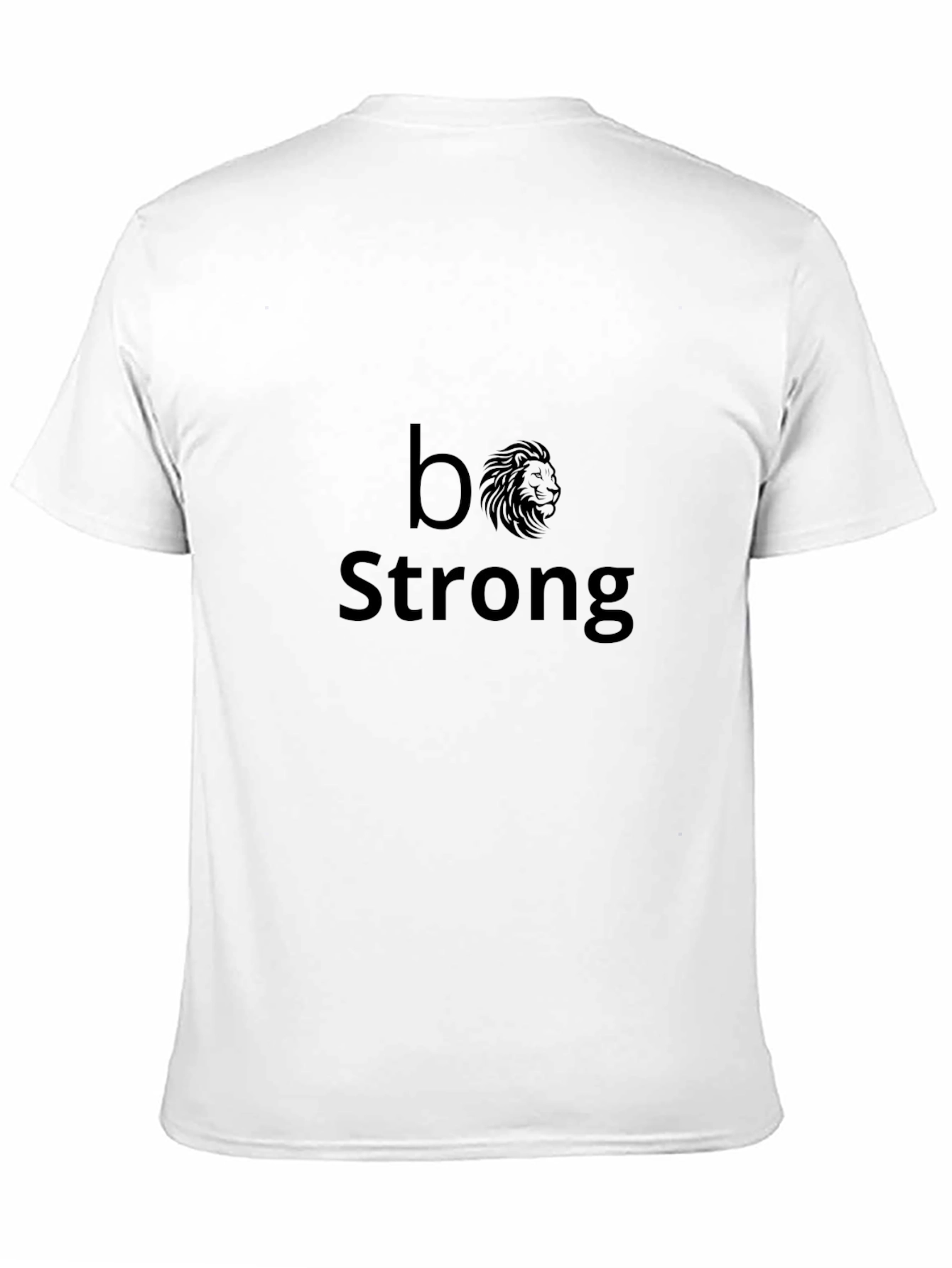 Be Strong Lion Graphic Tee - Black