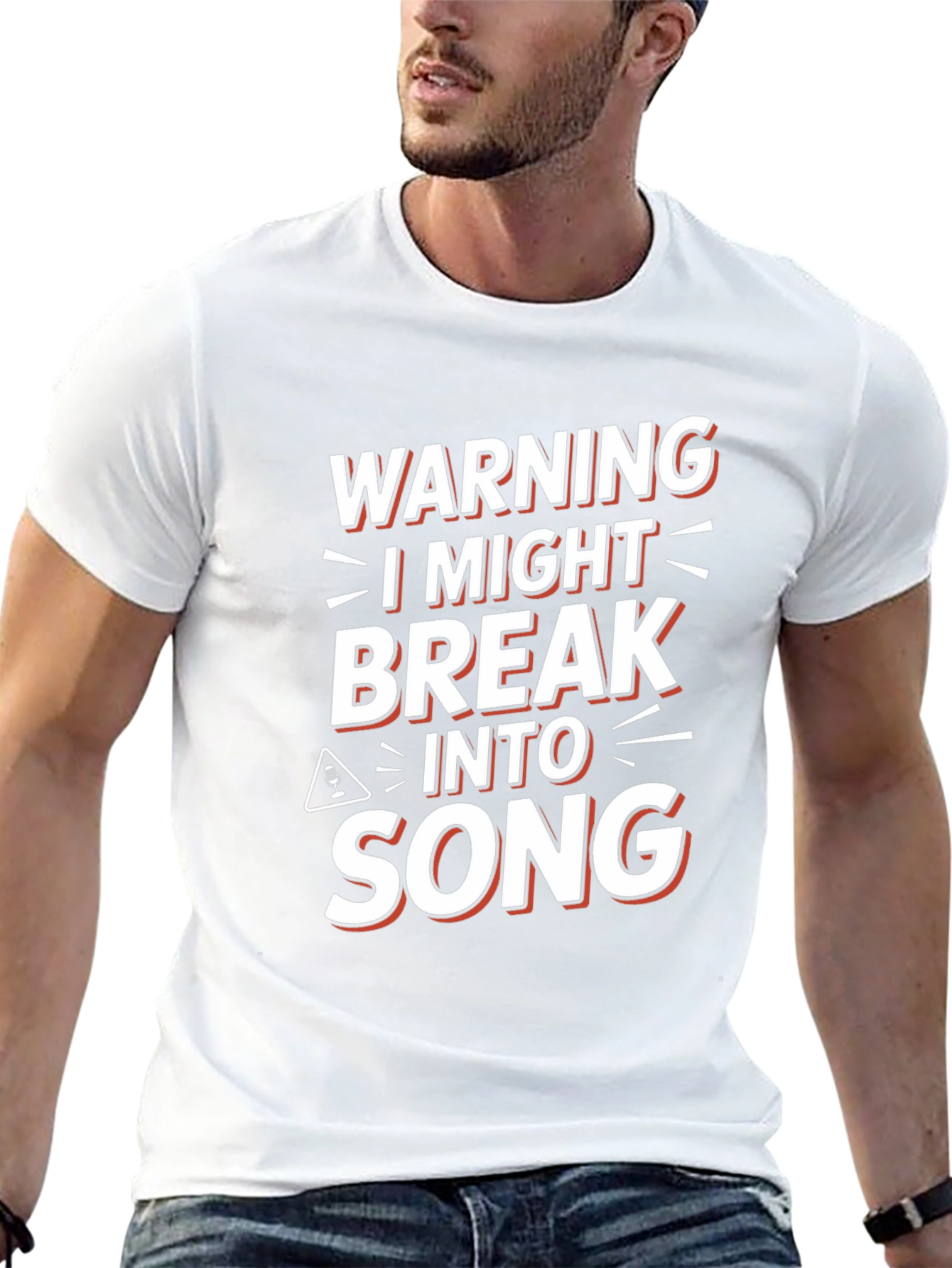 Warning I Might Break Into Song Graphic Tee