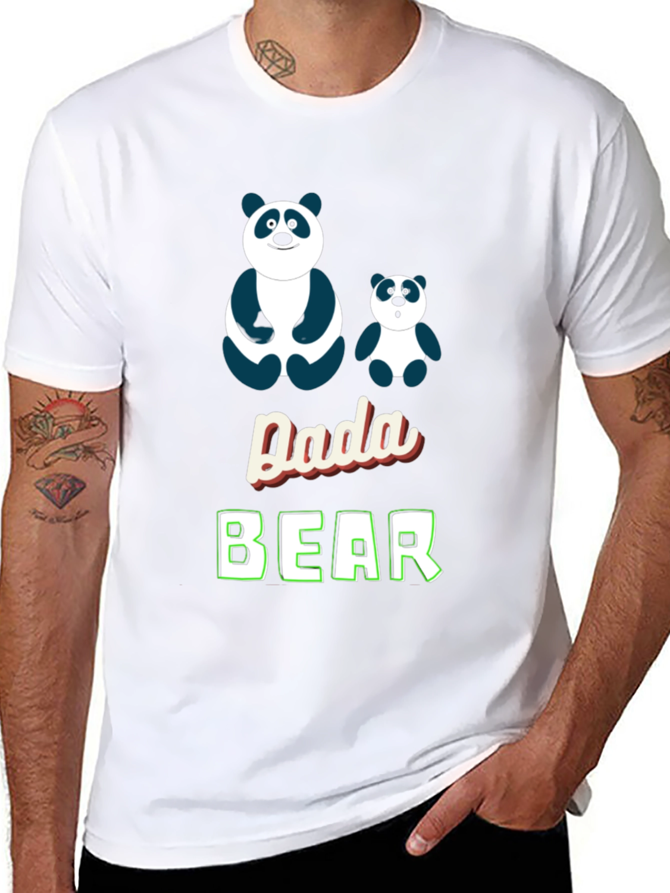 Dad and Child Panda Bear T-Shirt