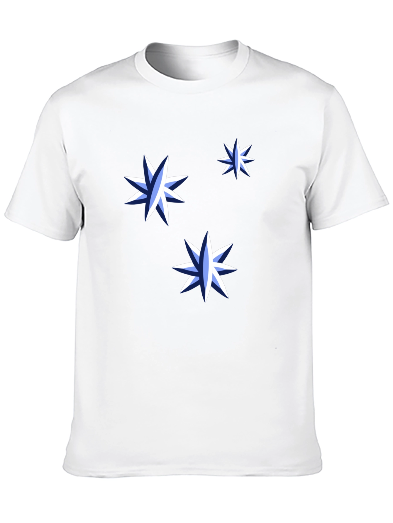 Starry Night Graphic Tee - Black Cotton Shirt