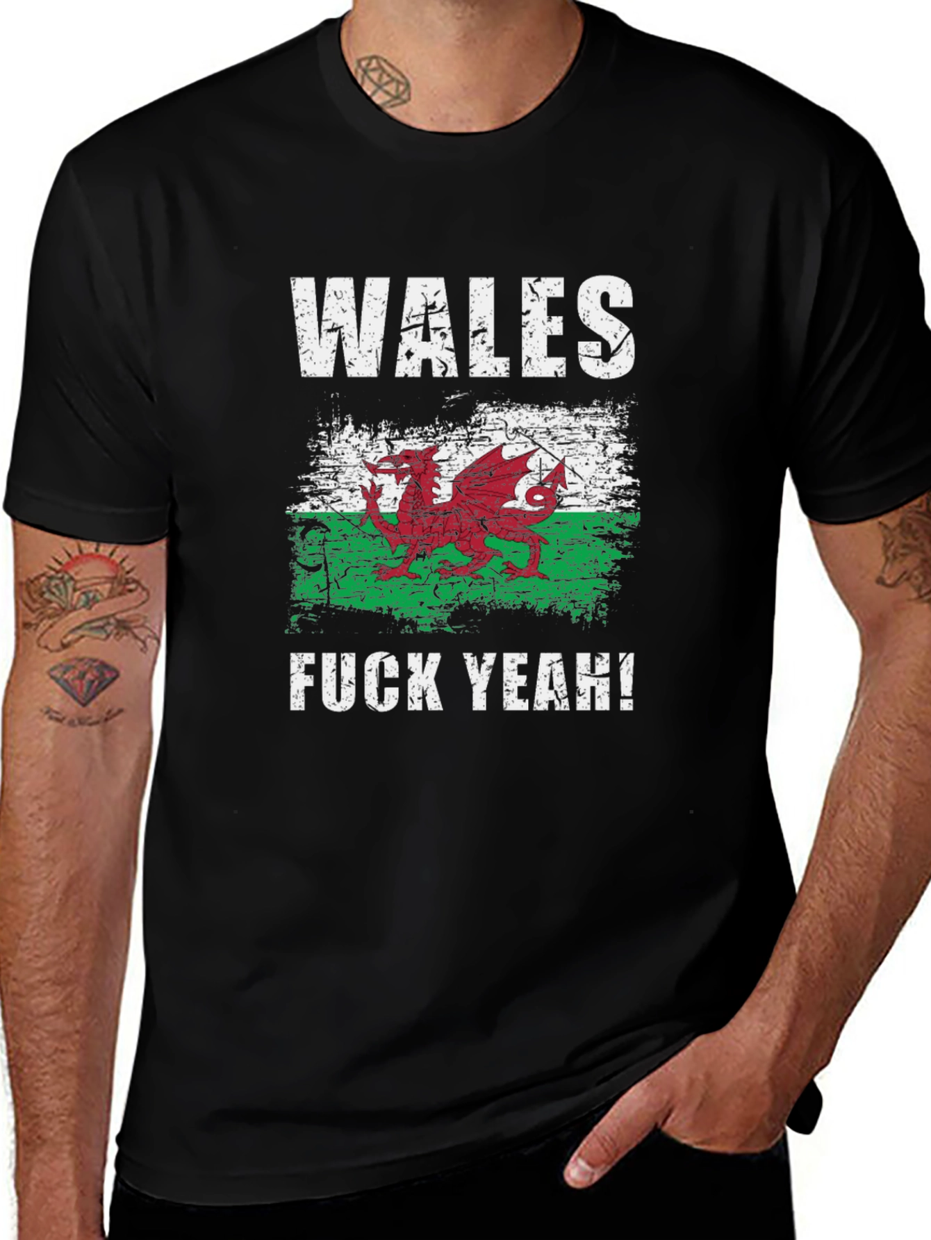 Wales Flag Dragon T-Shirt - Welsh Pride