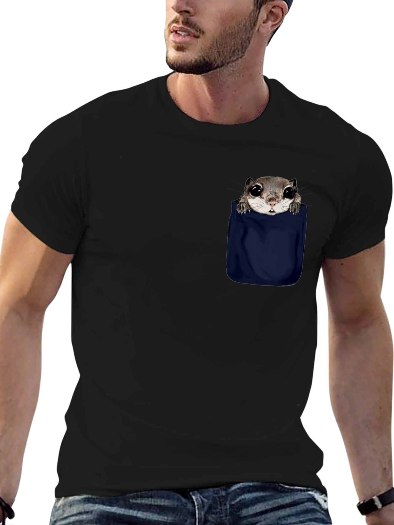 Squirrel in Pocket Graphic Tee