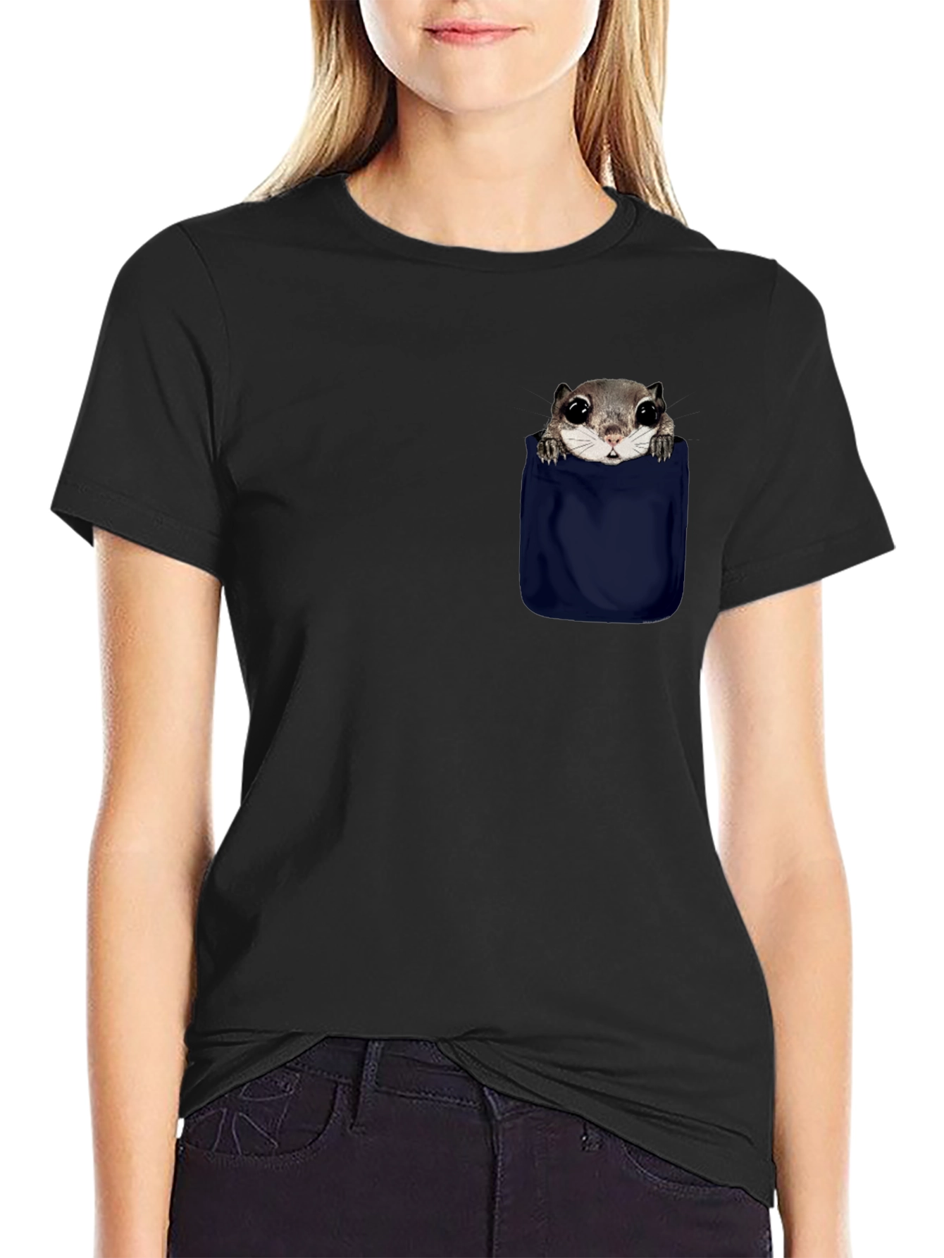 Squirrel in Pocket Graphic Tee