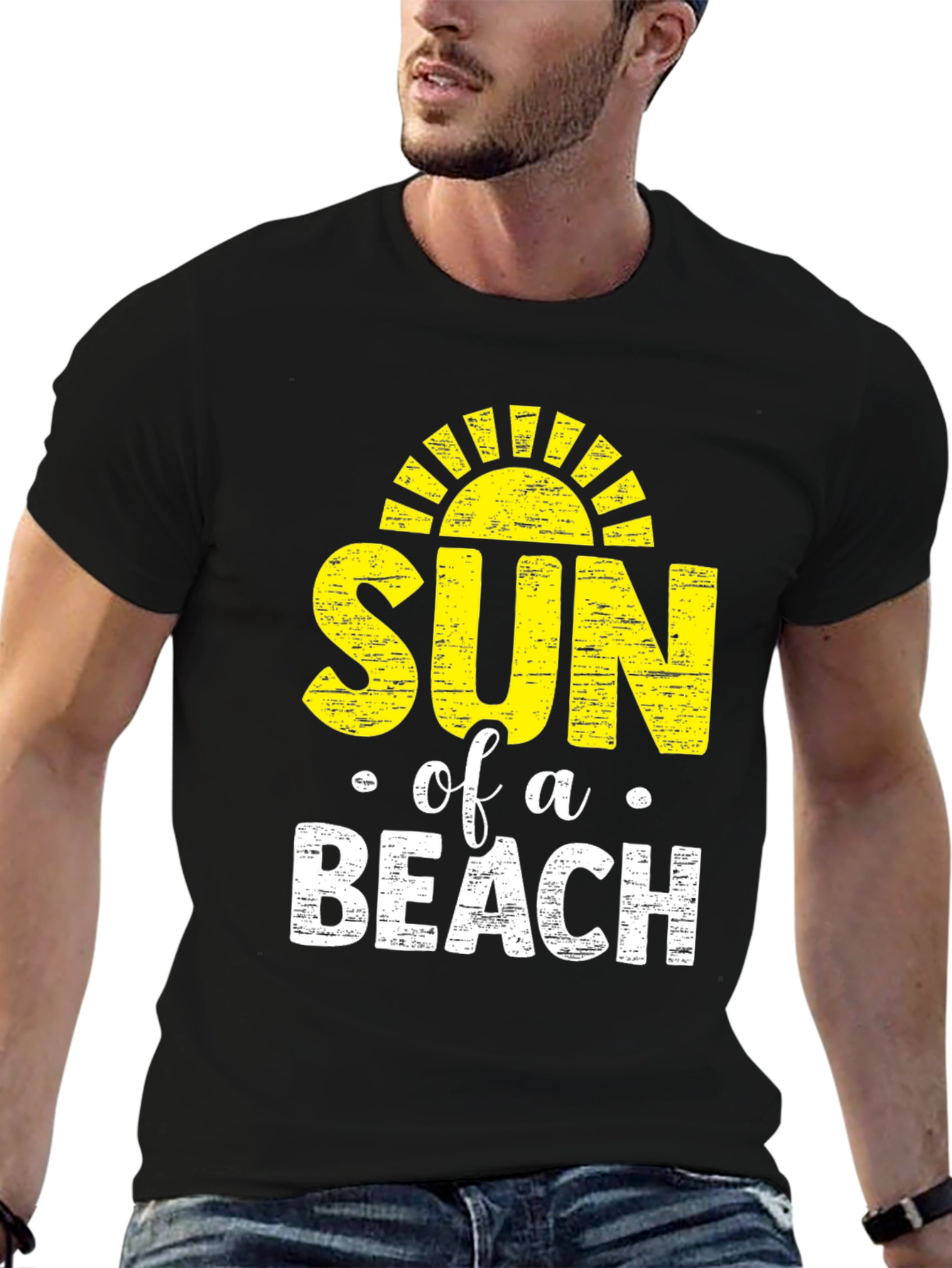 Sun of a Beach Black T-Shirt