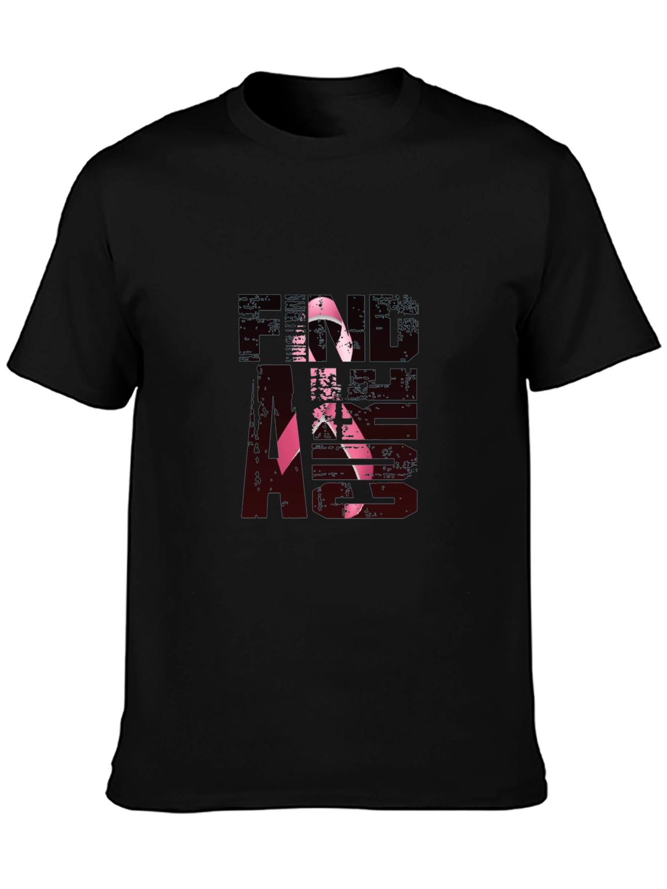 Find The Cure Black Cotton Tee
