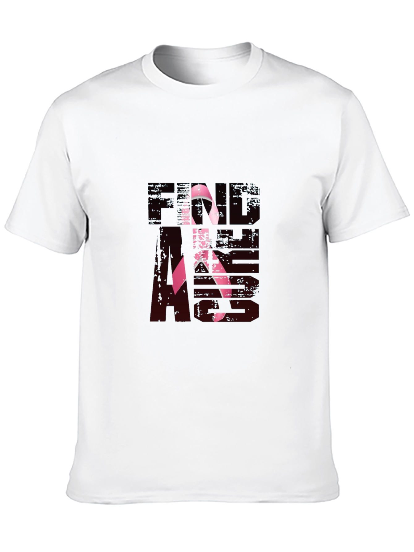 Find The Cure Black Cotton Tee