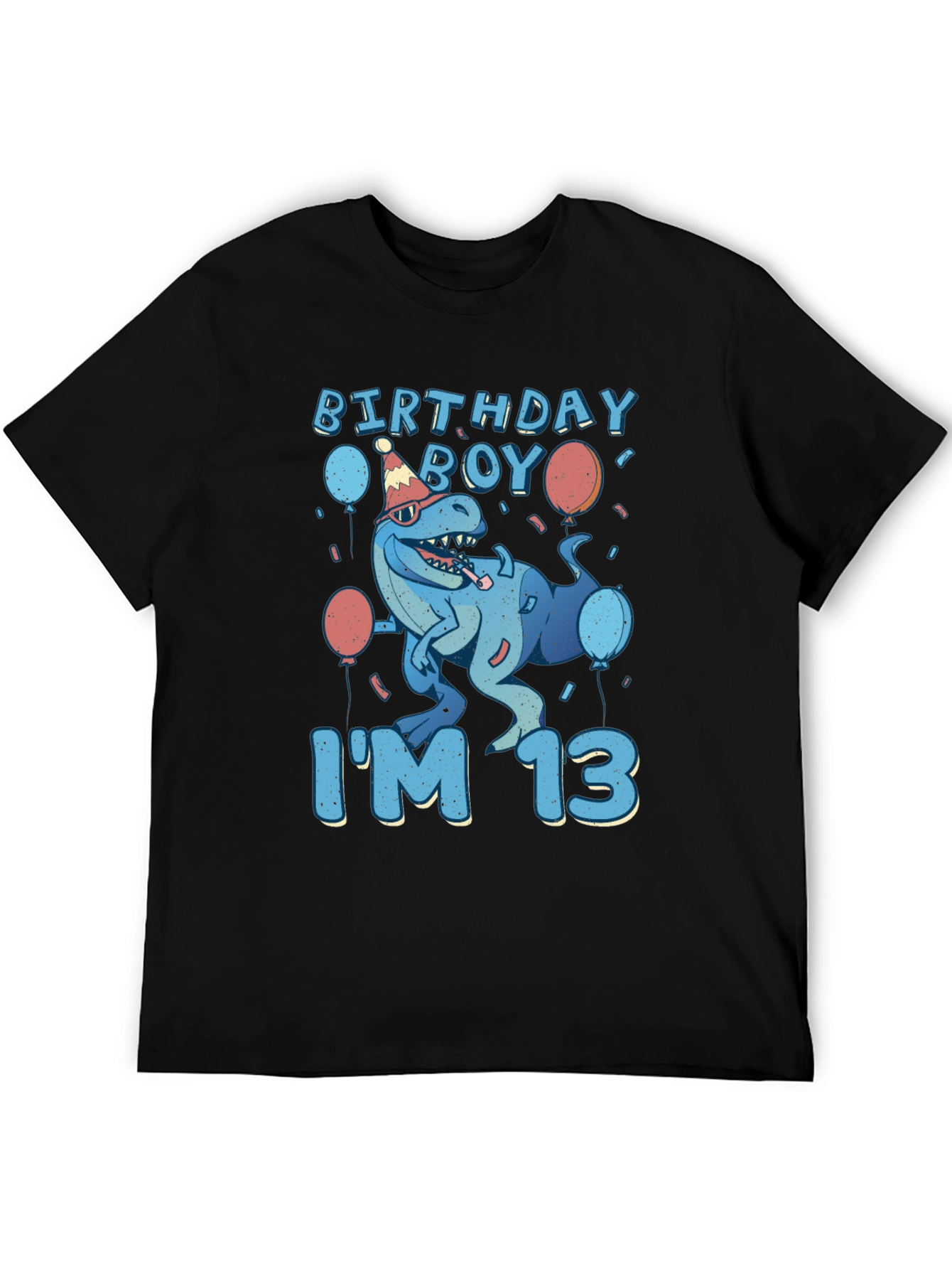 Birthday Boy Im 13 T-Rex T-Shirt