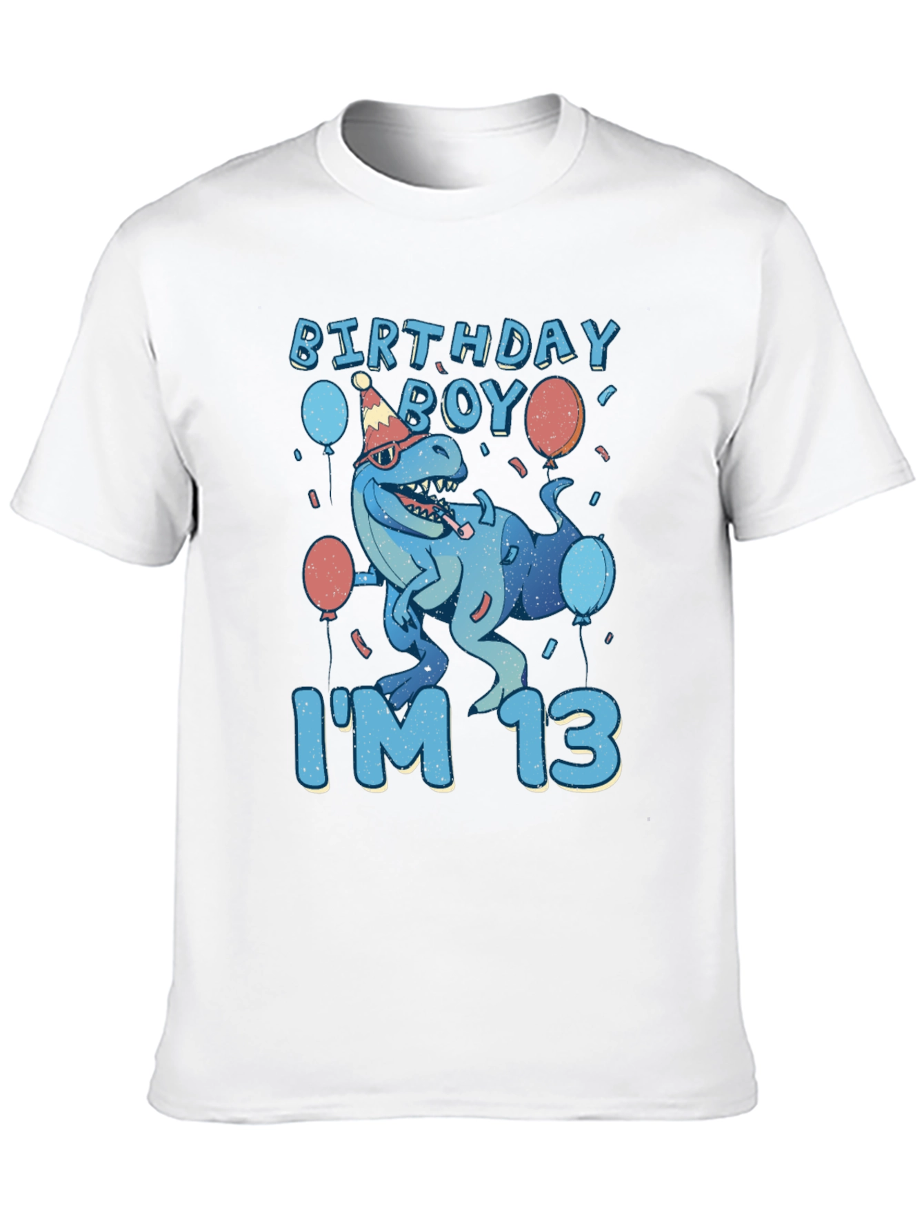 Birthday Boy Im 13 T-Rex T-Shirt